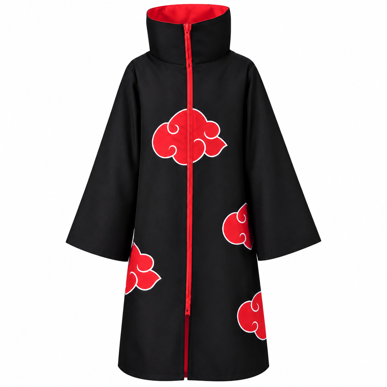 Akatsuki Uchiha Itachi Cloak Robe Costume for Kids & Adults Long Black Cape Hall