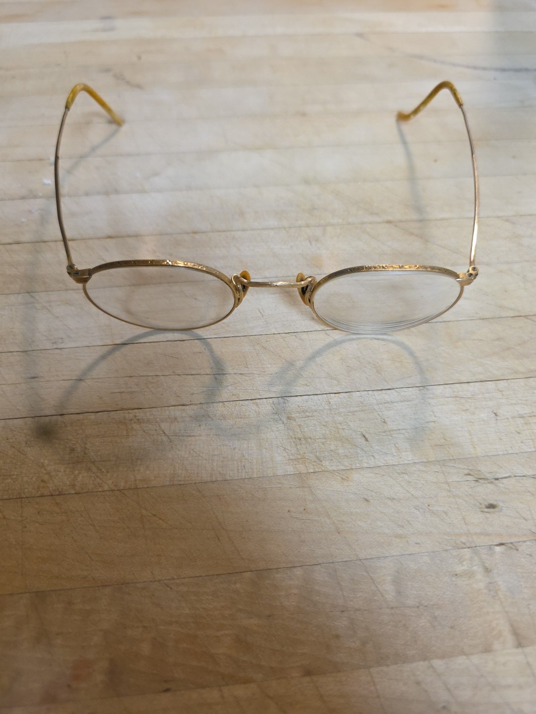 Vintage Bausch & Lomb HiBo 1/10 12K GF Gold Filled Round Wire Rim Glasses - Mint