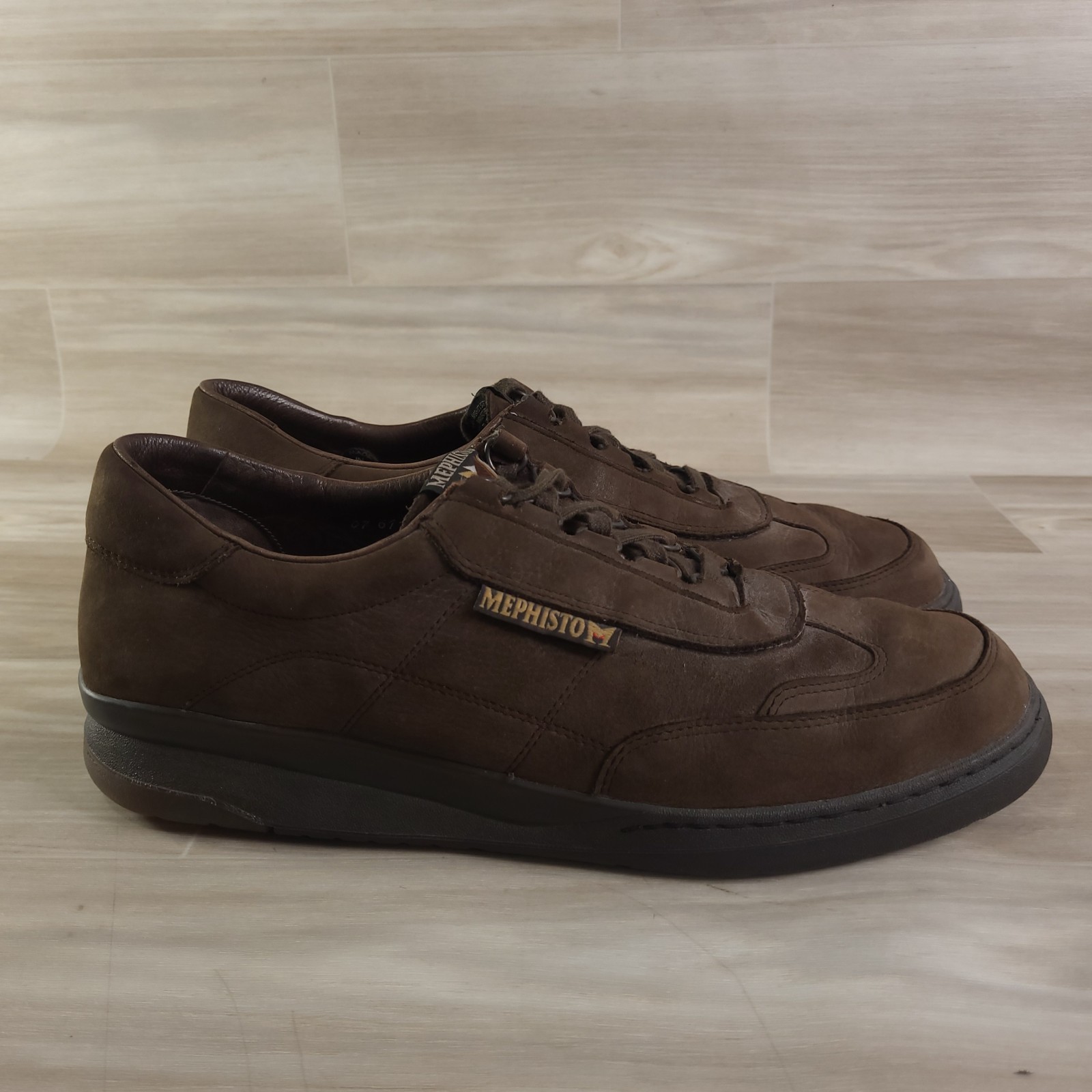 MEPHISTO Match Runoff Mens Walking Shoes Brown Suede Nubuck Leather Size 11