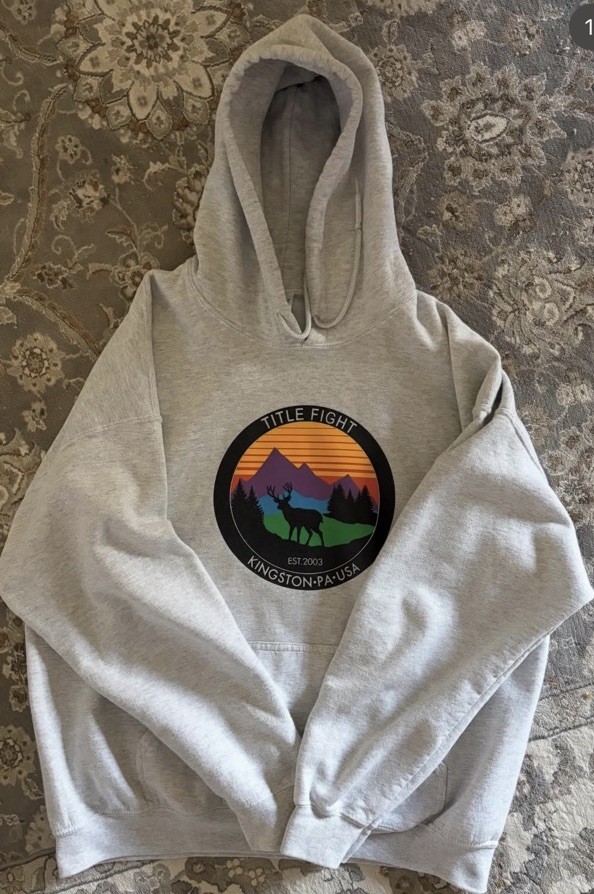 OG Title Fight Deer Hoodie Size XL Pre-2014 Rare