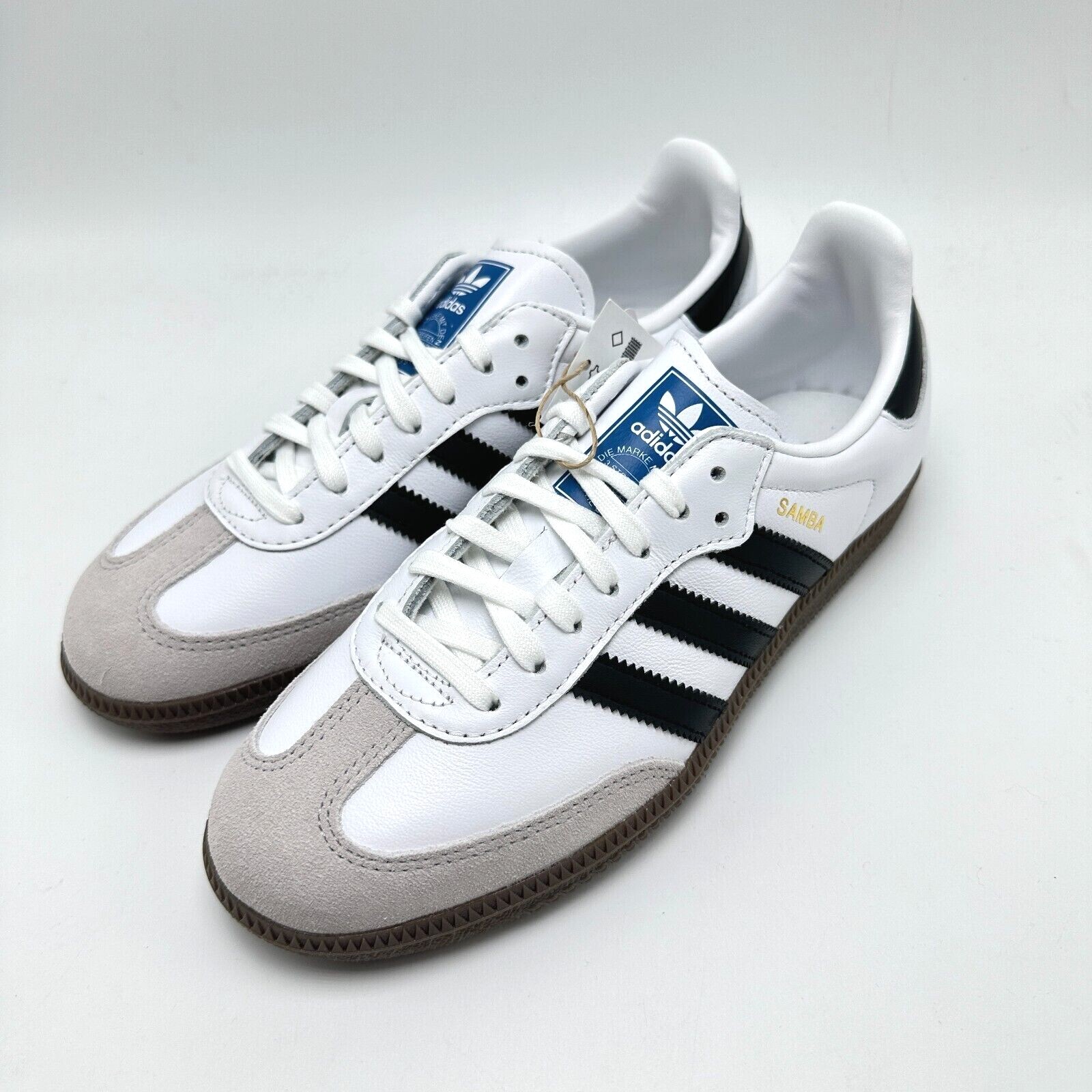 adidas Samba OG J Cloud White Core Black (GS) Youth shoes IE3675 sz 3.5-7