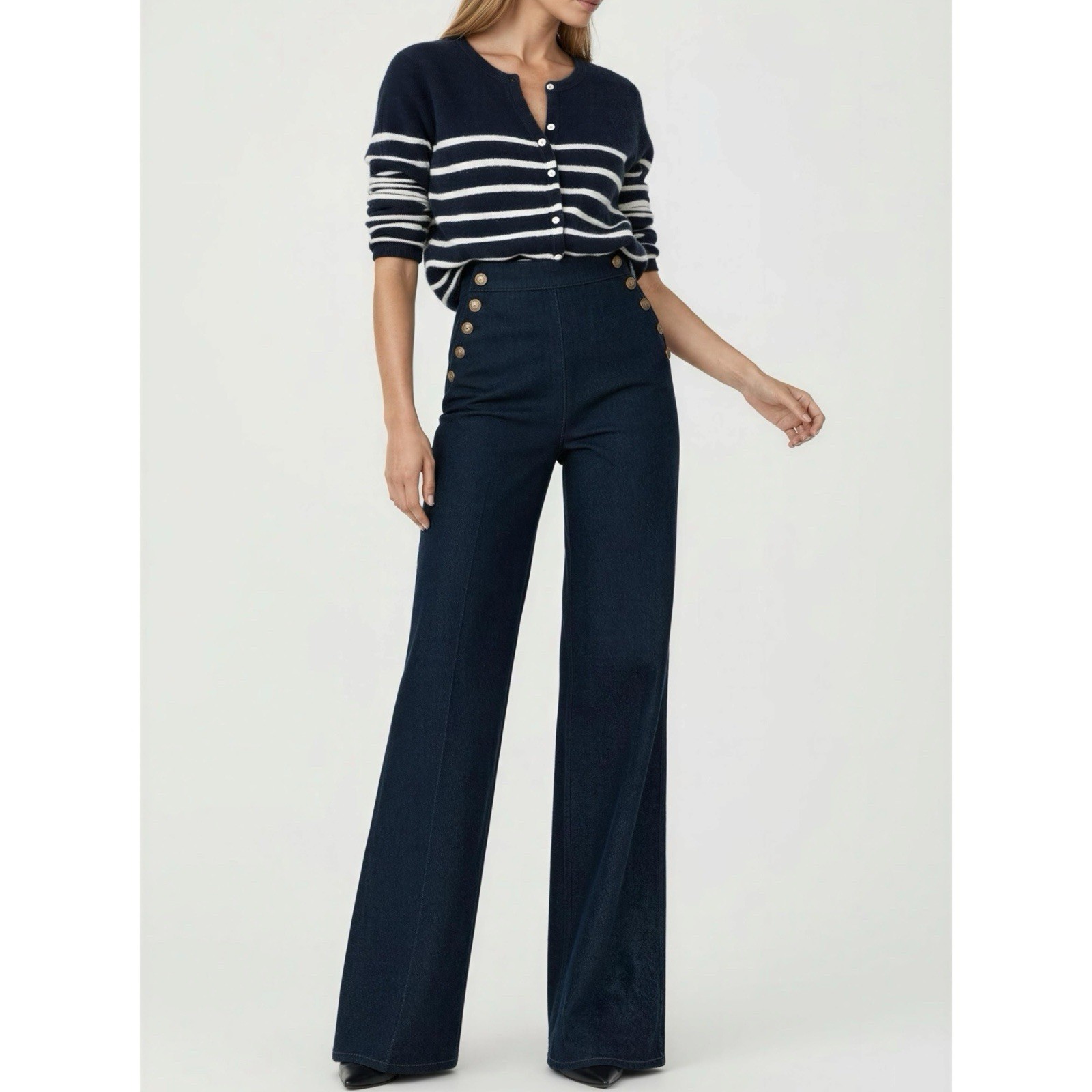 NWT SÉZANE Marino Pants, Denim Blue, FR36/US4