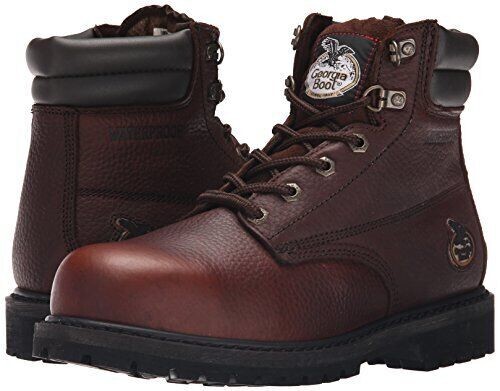 New  Men\'s Georgia Boot Oiler G6174 Waterproof Steel Toe Work Boots Size 13M