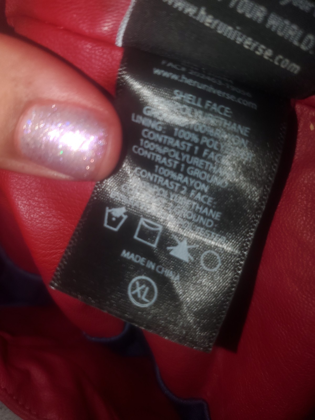 marvel jacket leather new with tags