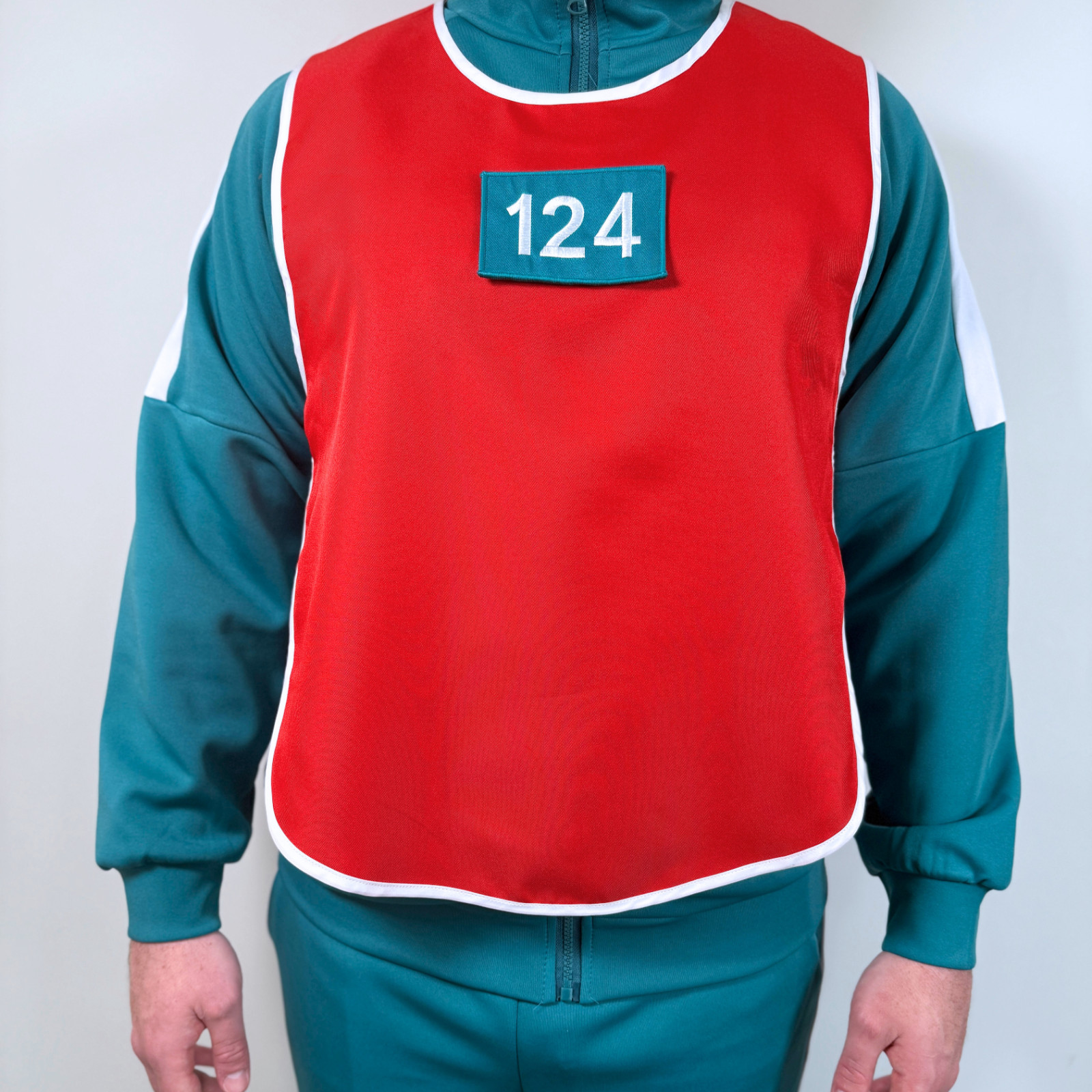 Numbered Vest Red and Blue Unisex Cosplay Vest Only