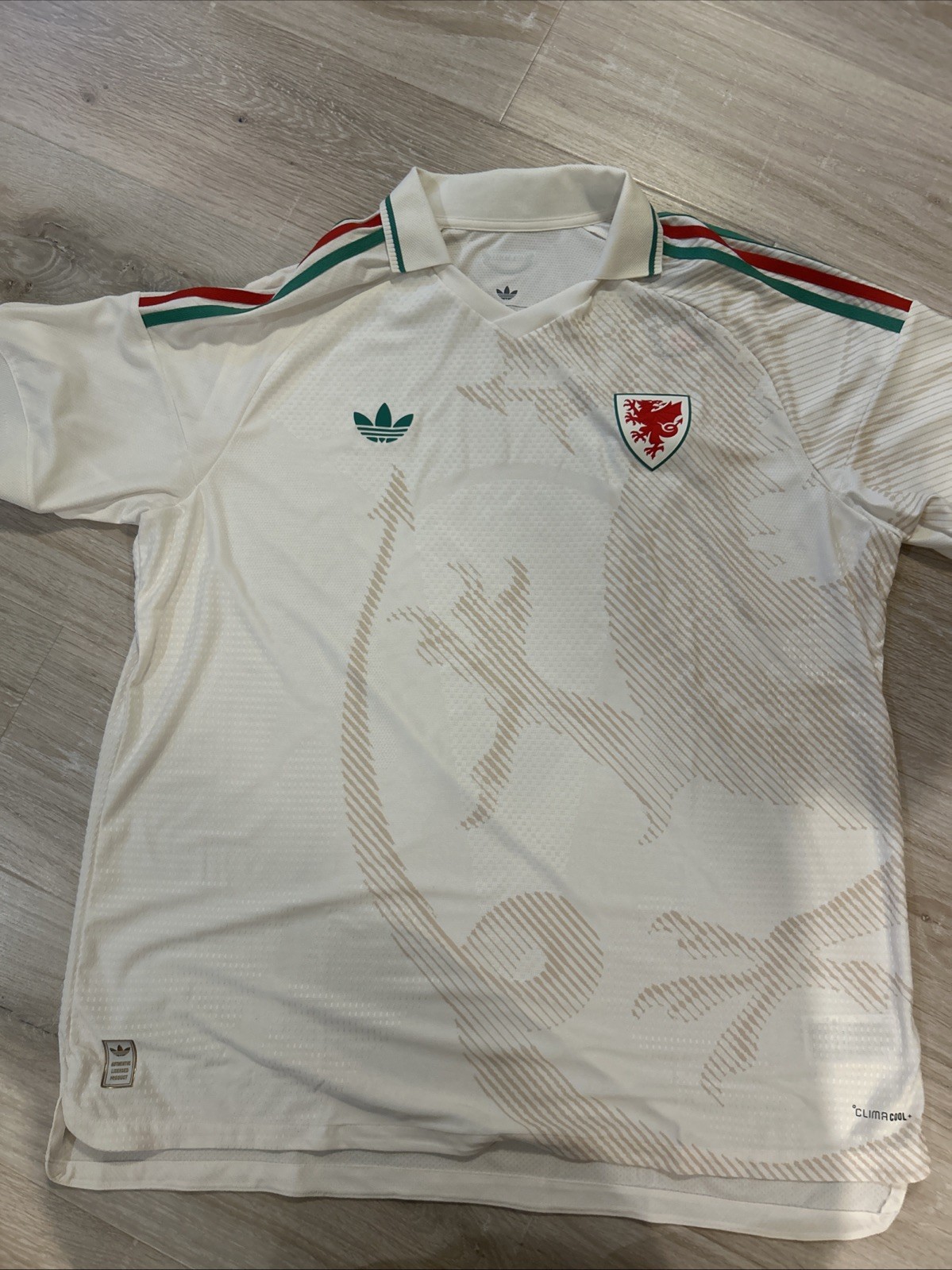 adidas 2026 Away Soccer Football Jersey Men's KC2956 White FIFA Authentic Wales