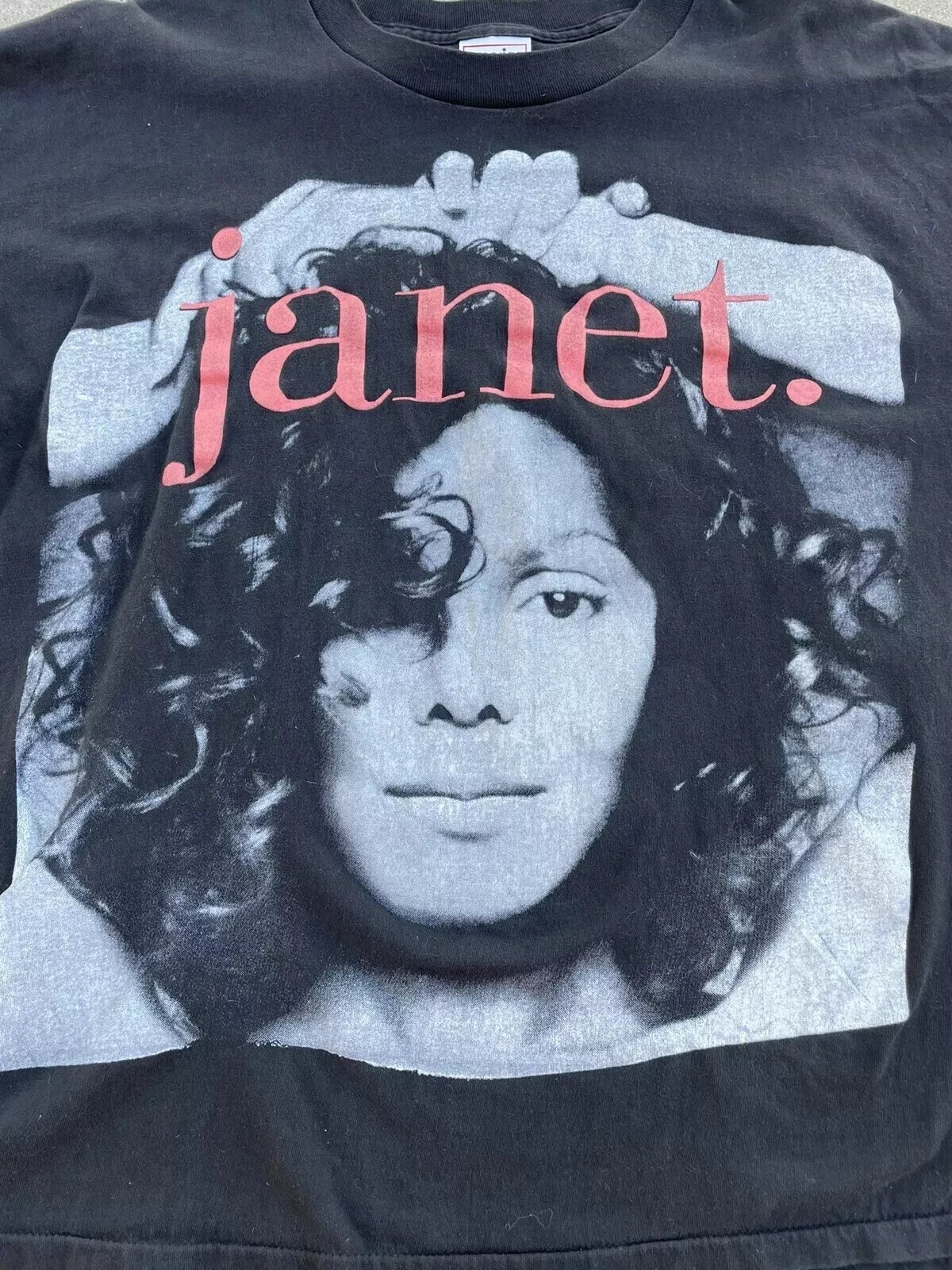 Janet Jackson 1994 Tour Basic Black Reprint Short Sleeve Unisex T shirt