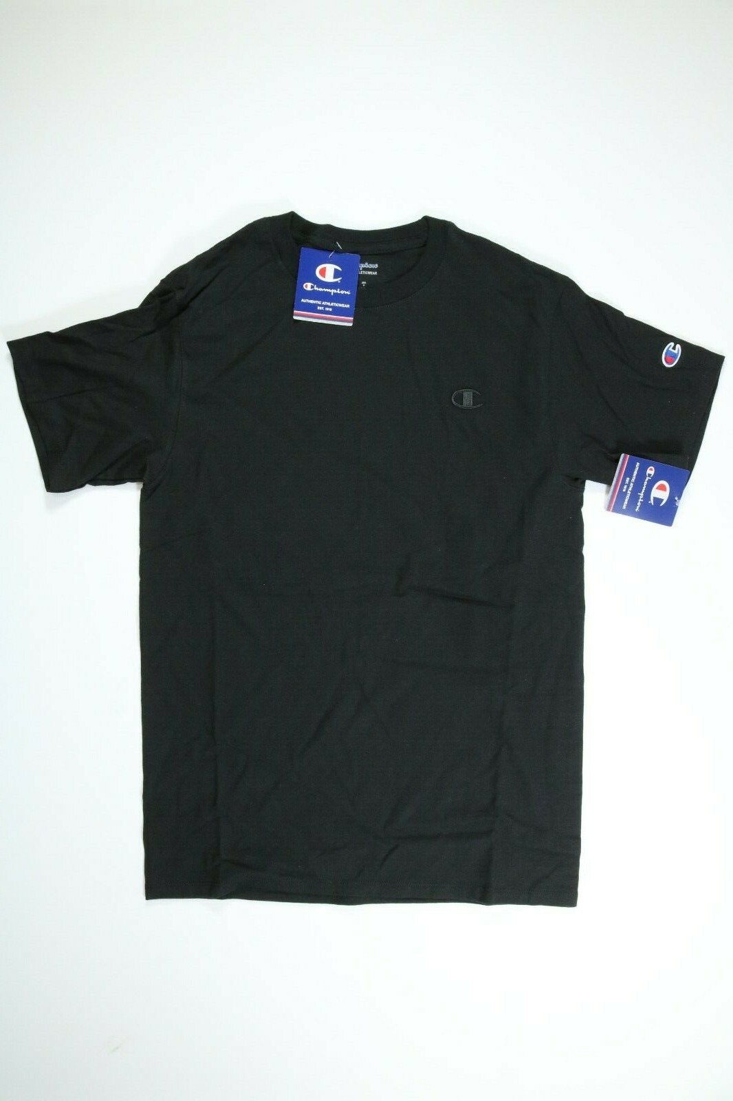 Mens Champion Athletic Wear Black Jersey T Shirt NEW NWT