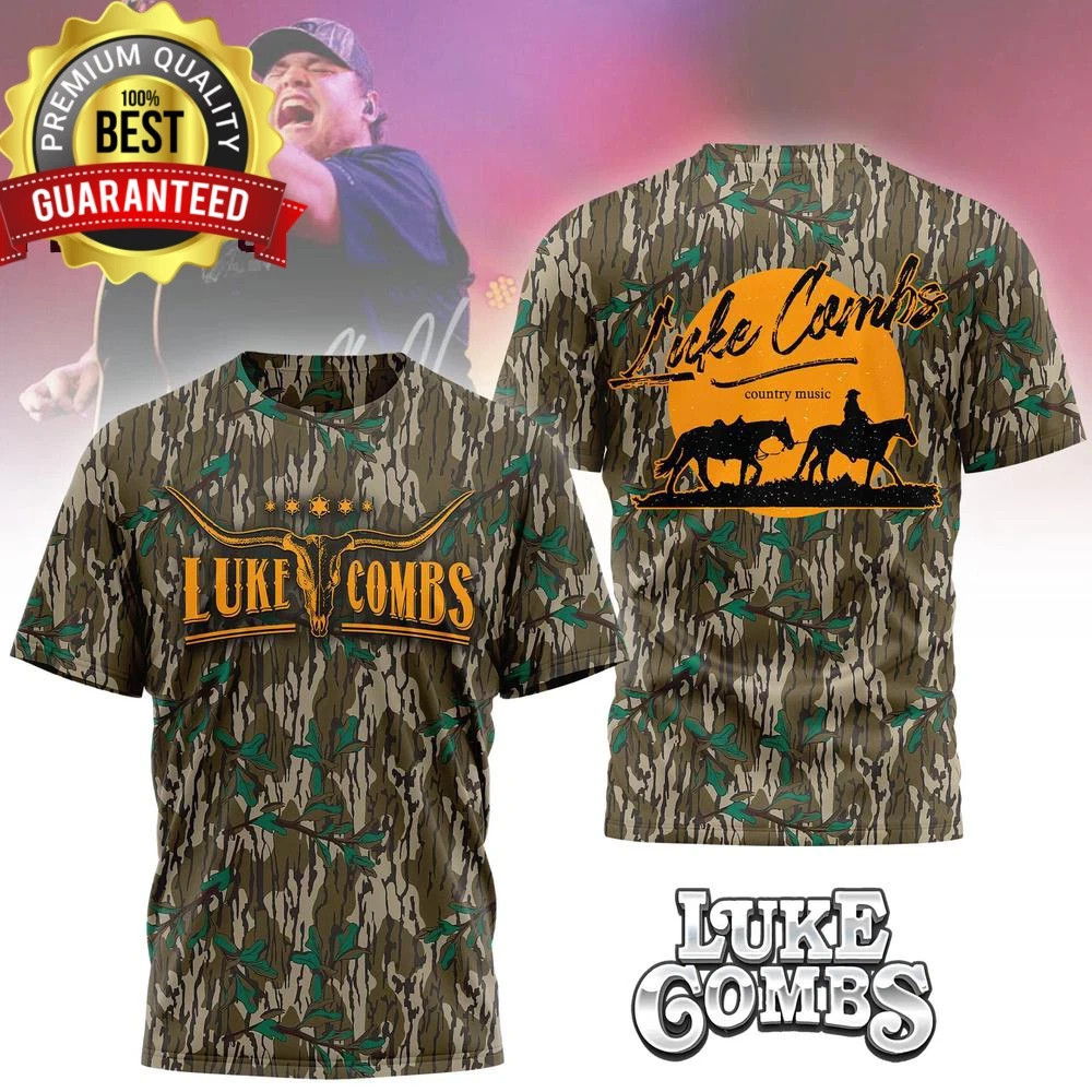 New Luke Combs Country Music 2026 Tour 3D T-shirt All S to 5XL BT2113