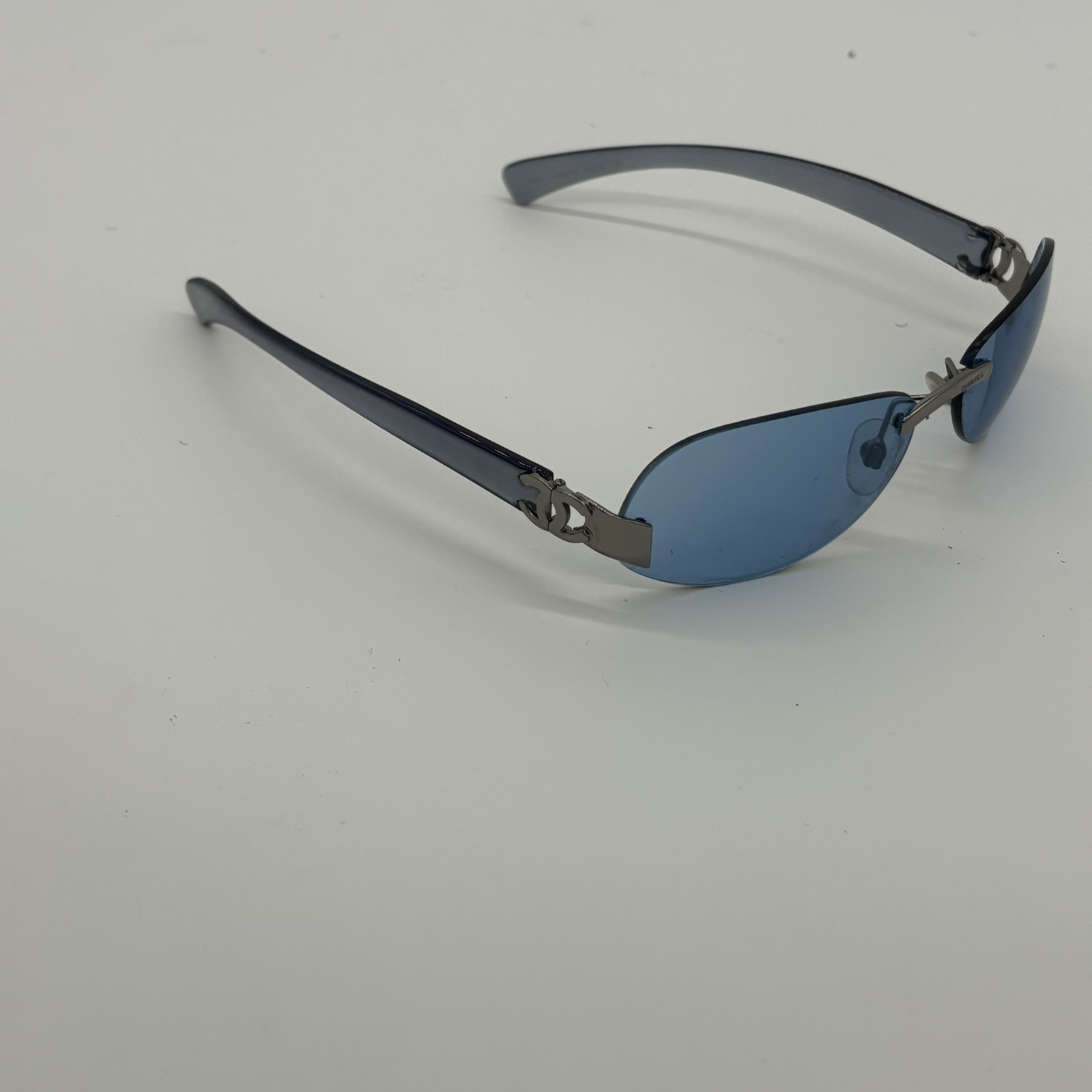 Vintage Chanel Sunglasses rimless 4037 168/72 smokey clear 59 [] 15 -125