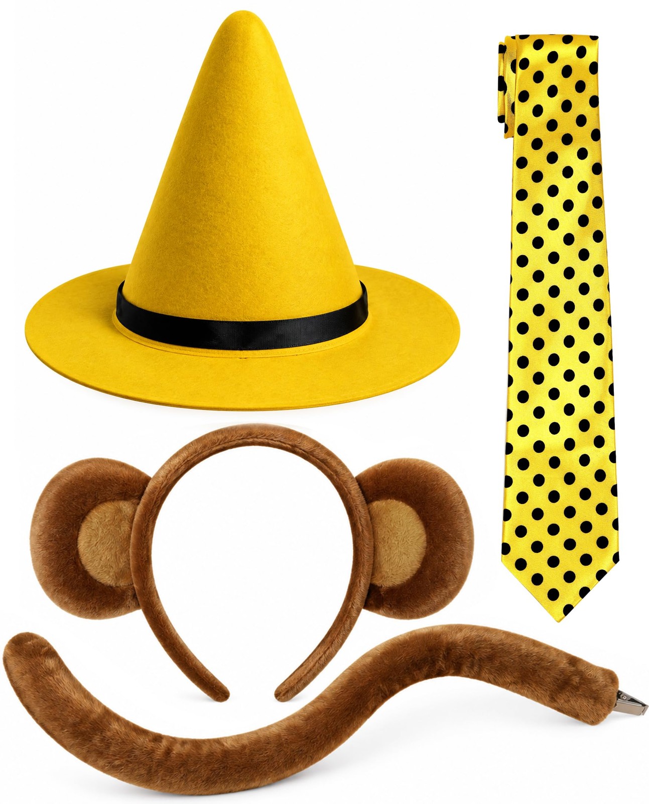 4 Pcs Couple Costumes for Adults, Monkey Costume for Cosplay Accessories