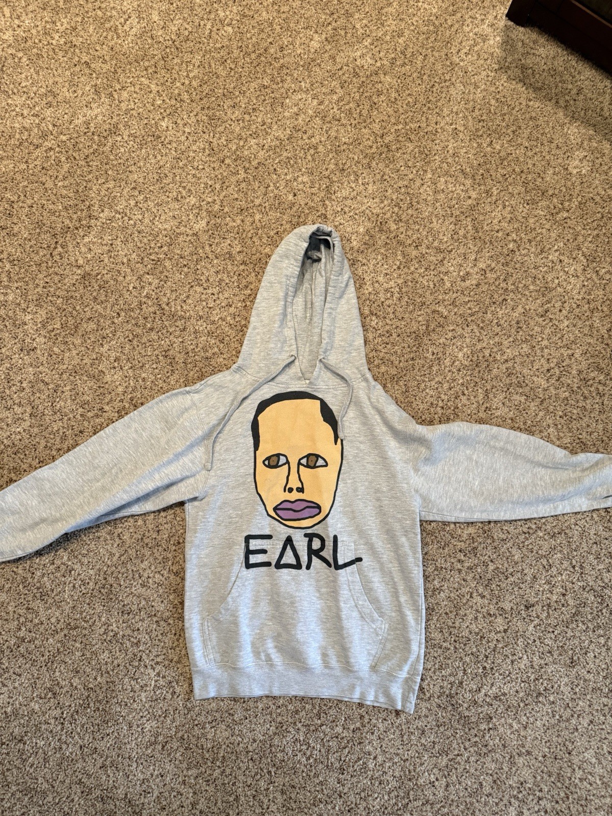 Original Earl Sweatshirt OFWGKTA Grey Hoodie Sweatshirt Size Small