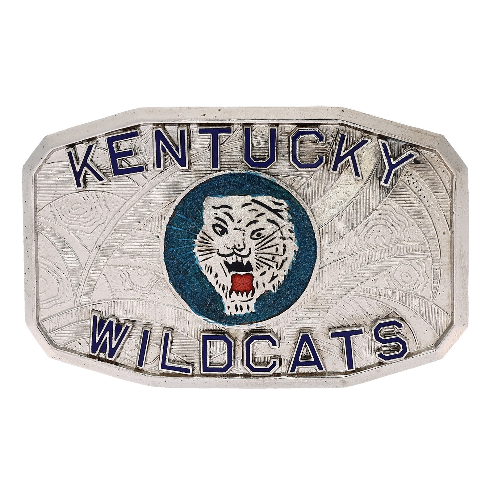 NOS Antique UK University Kentucky Wildcats Vintage Belt Buckle Hook Fast Rare