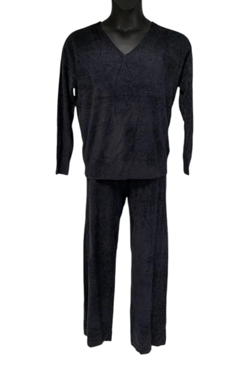 Barefoot Dreams Women\'s CozyChic Pullover & Wide Leg Pant Set Black