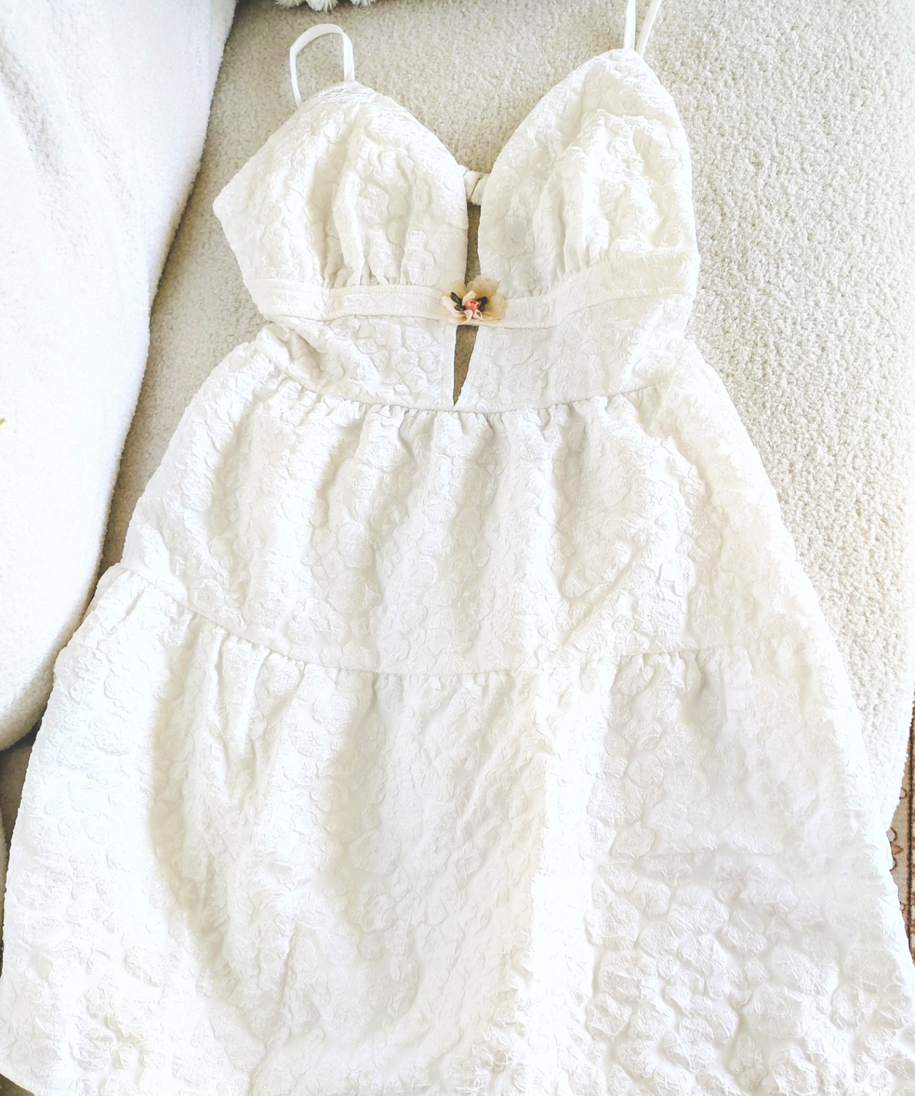 Personal Unique Design Vintage Dress White 
