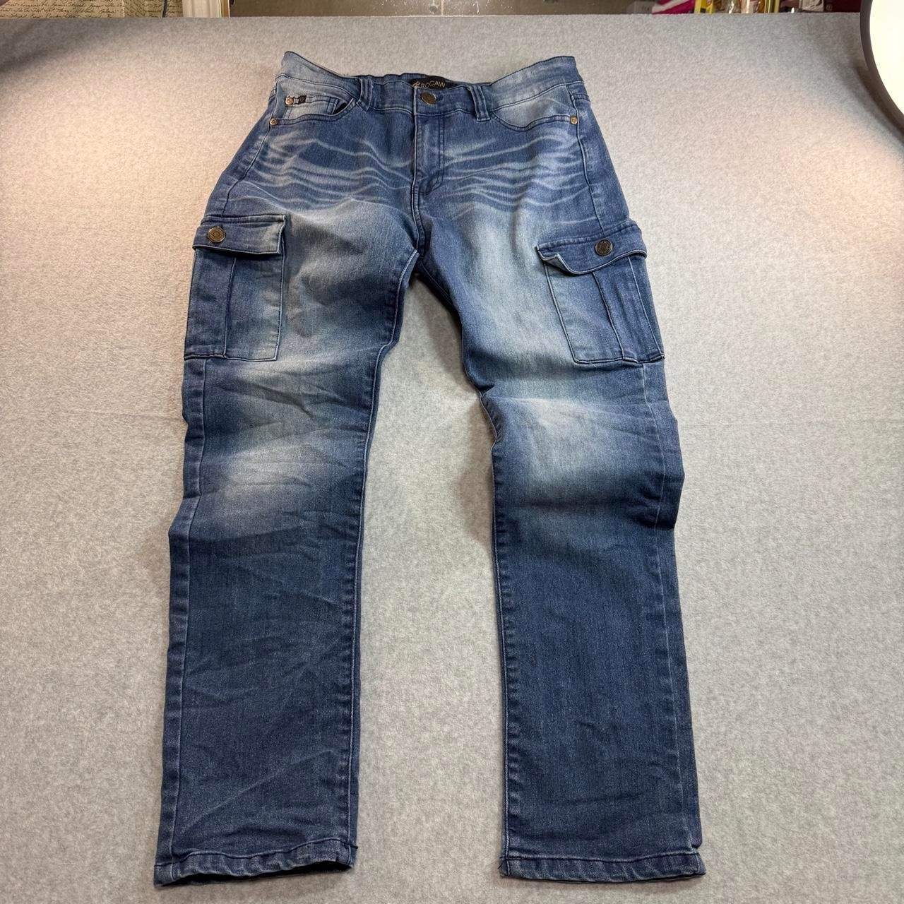 Rocawear Blue Denim - Skinny Cargo Jeans