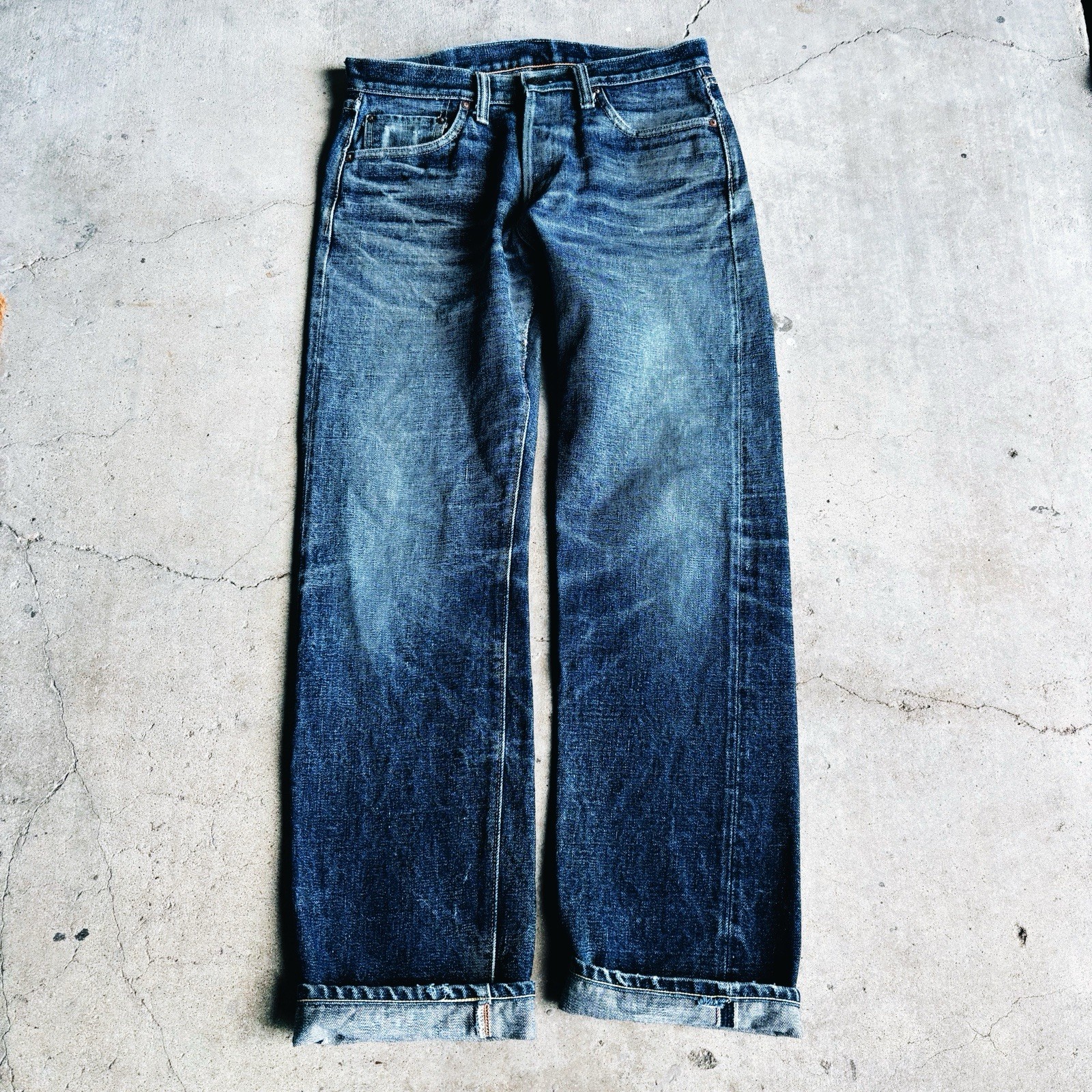 SAMURAI JEANS S0510XX-10SP 10th Anniversary Selvedge Denim Japan 32x33 Faded