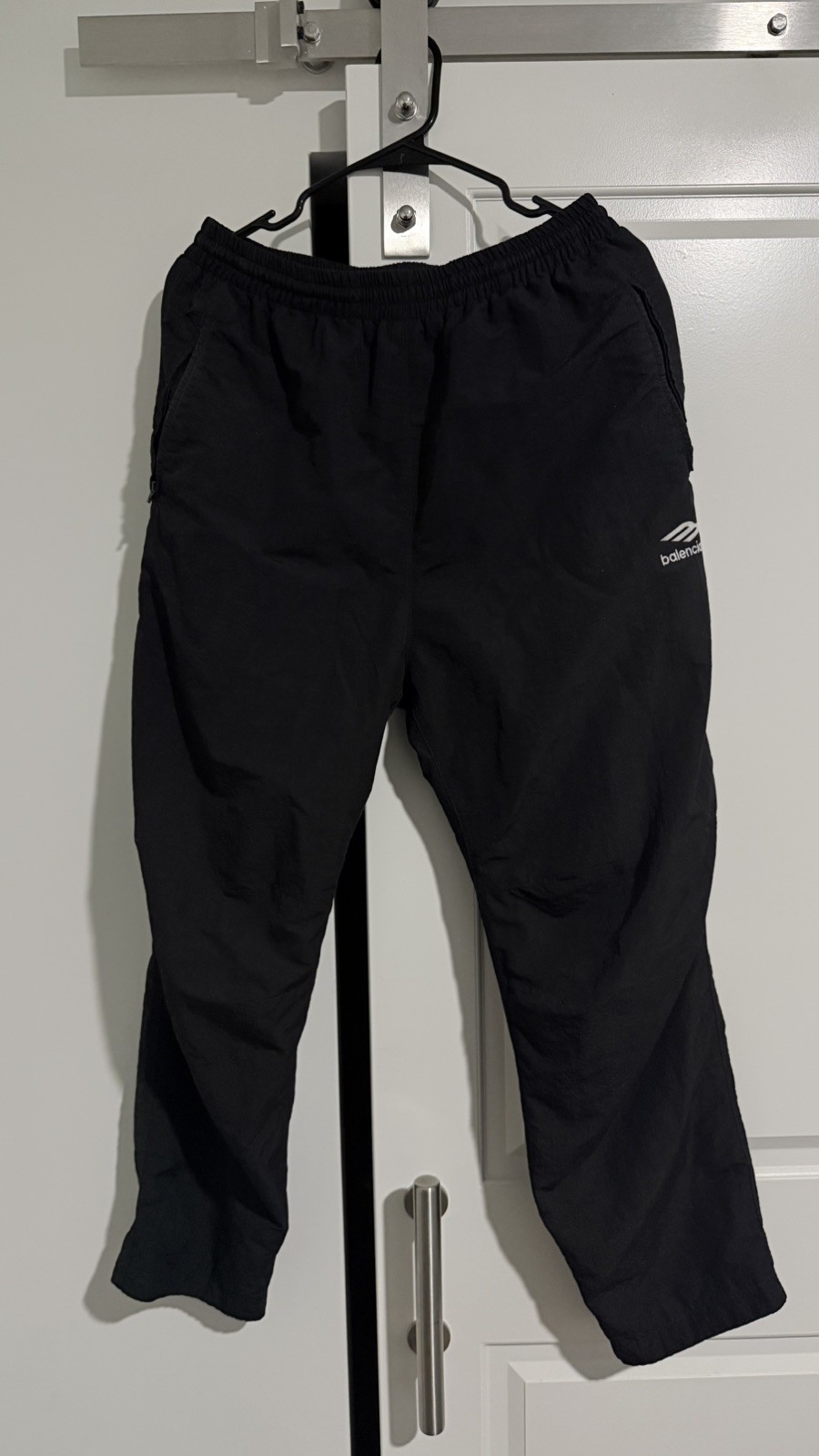 Balenciaga 3B Sports Icon Poplin Wide Leg Tracksuit Pants MEDIUM