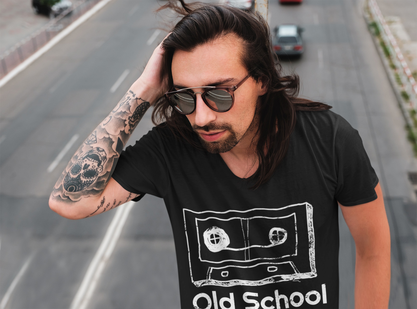 OLD SCHOOL CASETTE TAPE SHIRT Unisex Cotton Graphic T-Shirt