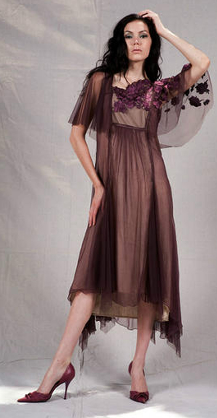 Nataya Dress 40115 New Style Sold Out Ruby Beige NWT Sz S