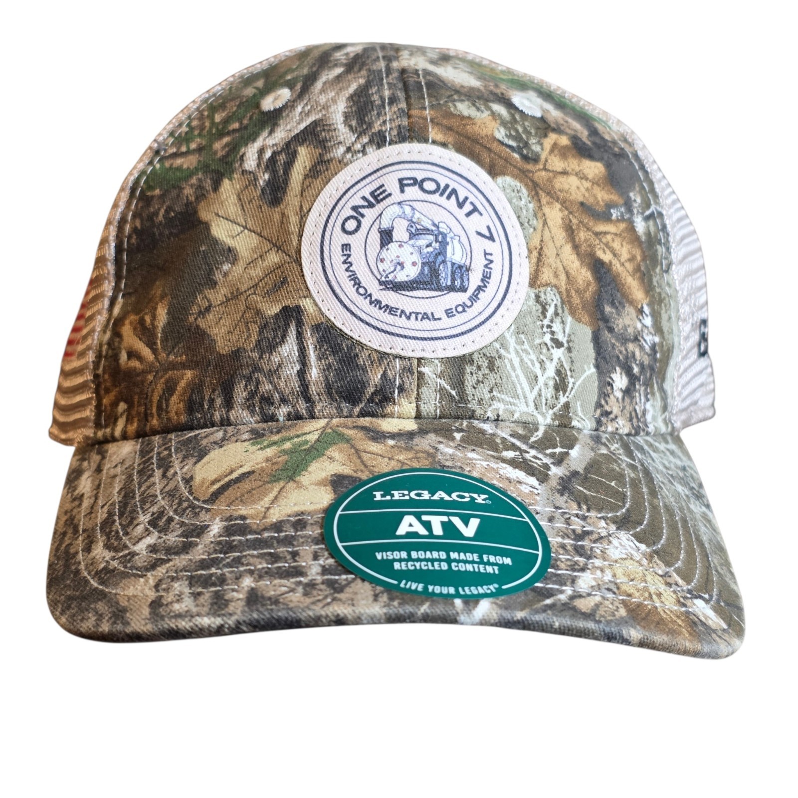 One Point 7 Legacy Realtree Edge Camo Trucker Hat Snapback USA Flag NWT