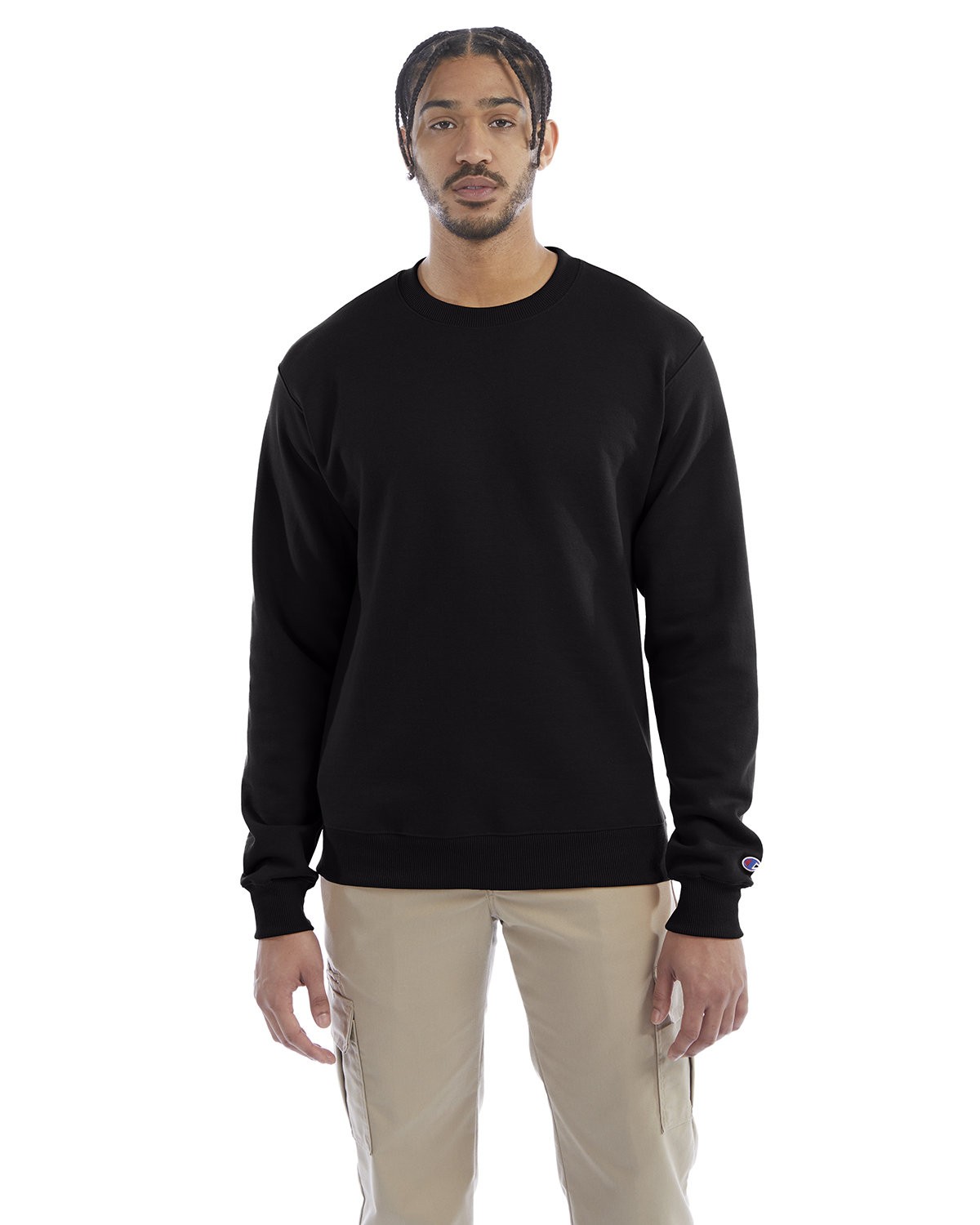 Champion Unisex US Grown Cotton/Polyester Powerblend Crewneck Sweatshirt - S600