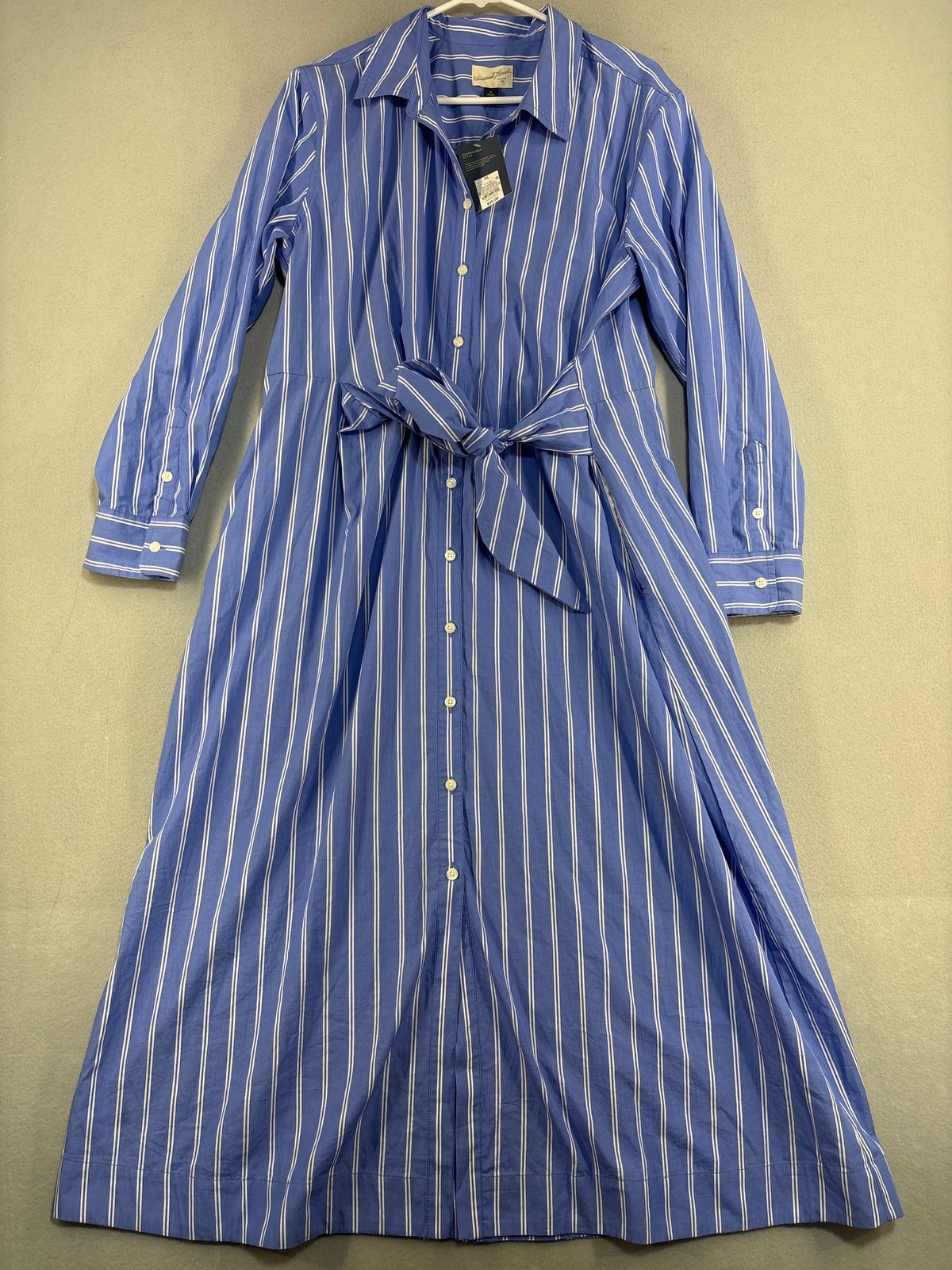 NWT Universal Thread Goods Co. dress Womens XL Striped Collared Long Sleeve