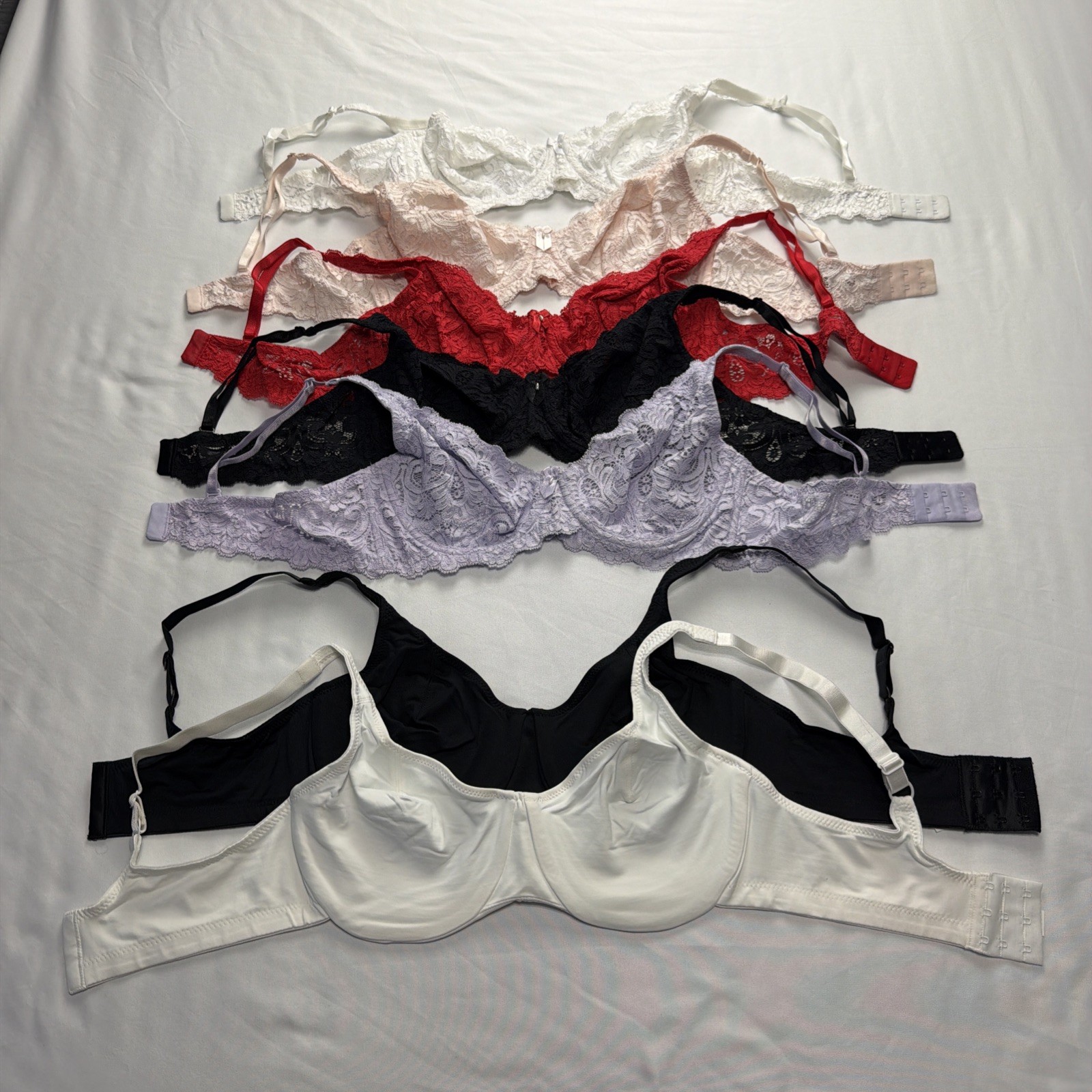 Frederick’s of Hollywood 38C Bras Lot of 7 Lace Underwire New Bundle