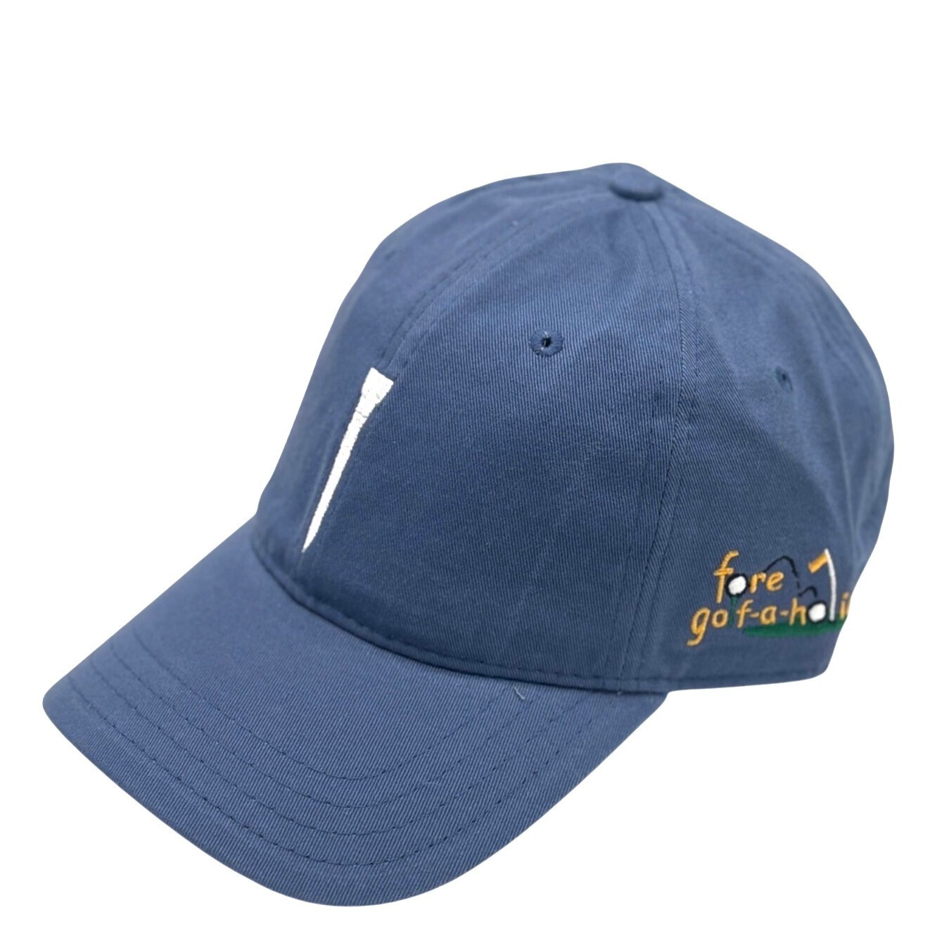 Pukka Men’s Embroidered Tee Golf Cap/ Hat Cotton Twill, Denim Blue, OS