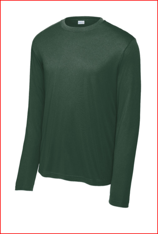 New Sport-Tek® Long Sleeve PosiCharge® Competitor™ Tee Forest Green Large