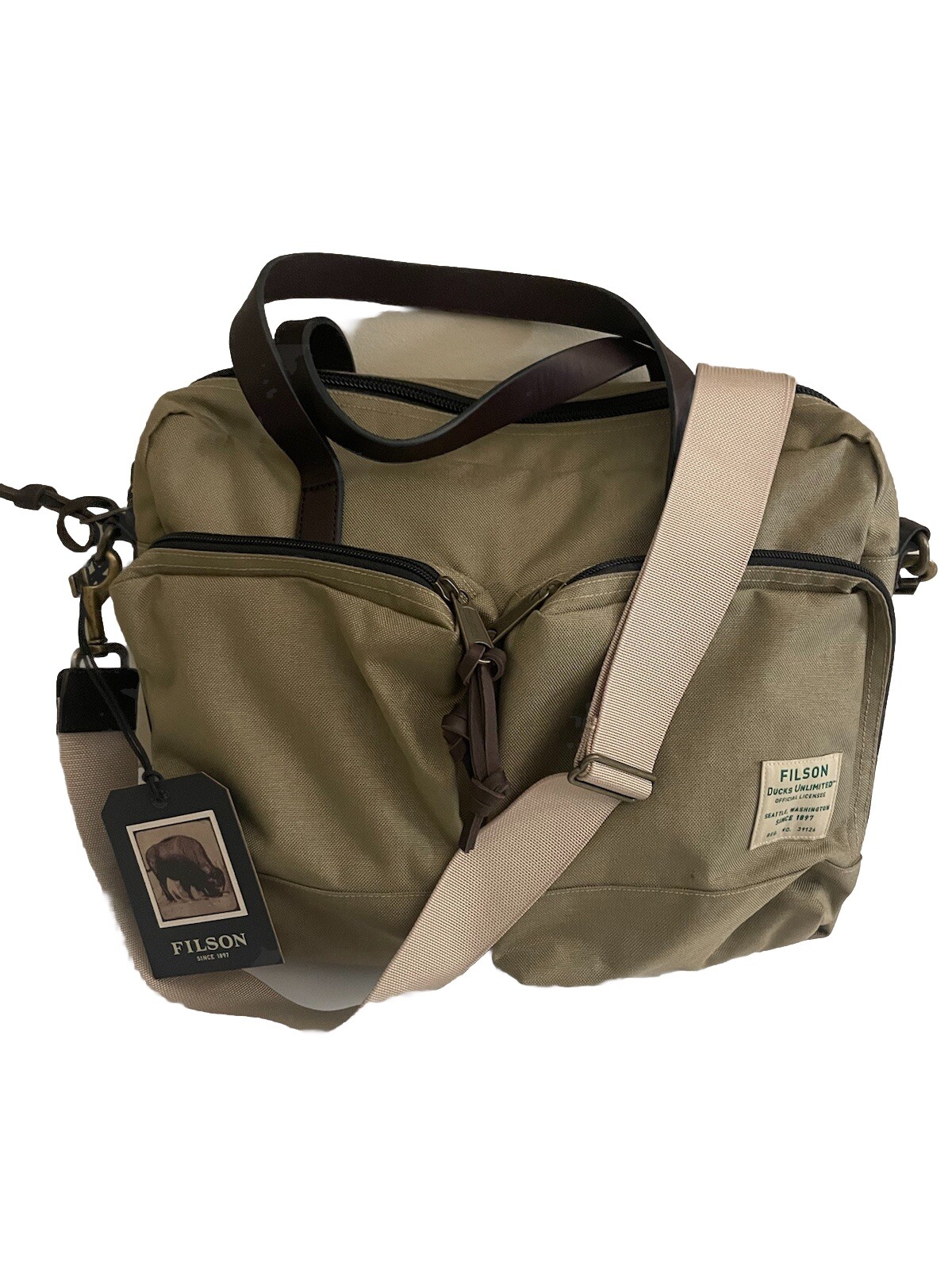 Filson Dryden Briefcase Ducks Unlimited New Laptop Bag Dry Grass Sold Out