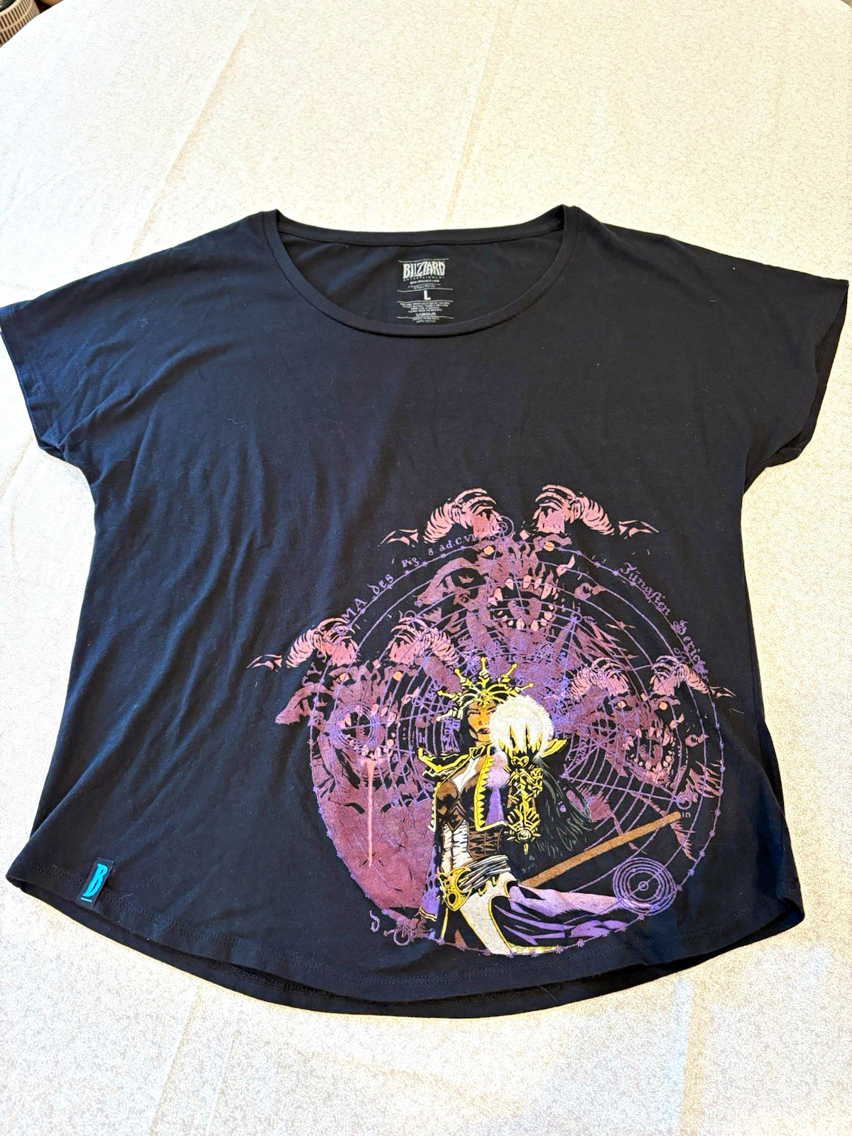Blizzard Entertainment Diablo Women’s Black Graphic Crew Neck T-Shirt L