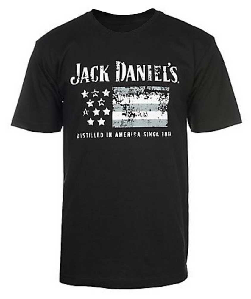 Jack Daniels Men\'s Distressed Flag T-Shirt Tee Whiskey Since 1866 15261452JD-89