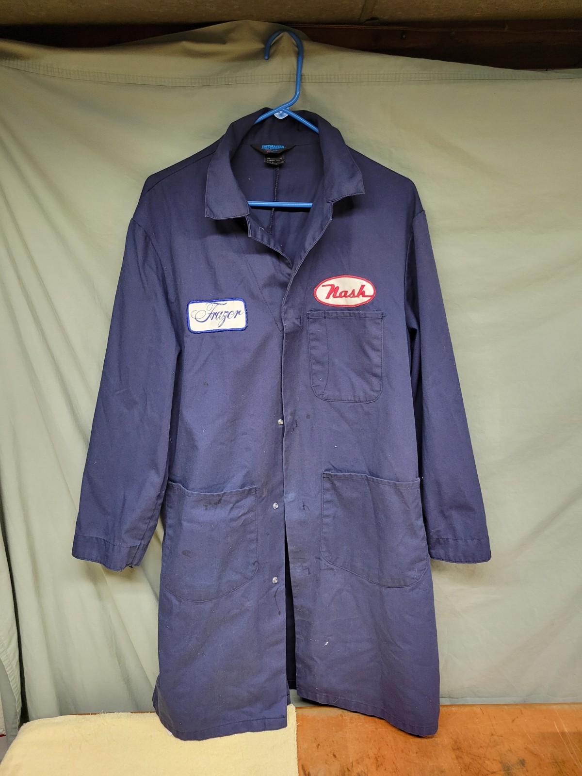 Vintage Nash Rambler Mechanics Shop Coat Jacket Large OLD