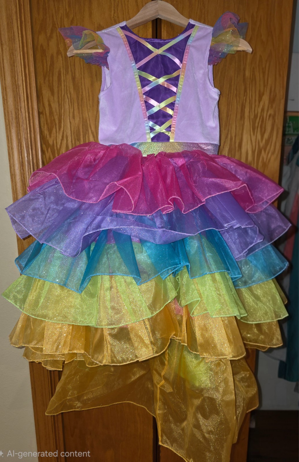 Girls Butterfly Fairy Unicorn Costume Dress Up Disguise Outfit