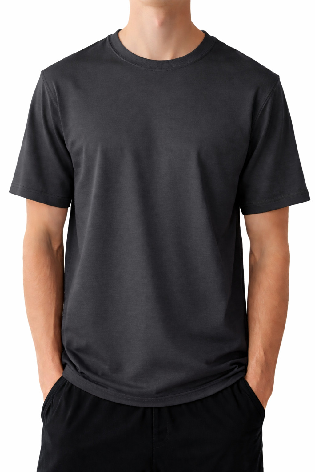 Styllion Big and Tall Mens Shirts Crew Neck - Mid Weight - CRSS - 2XLT - 8XLT