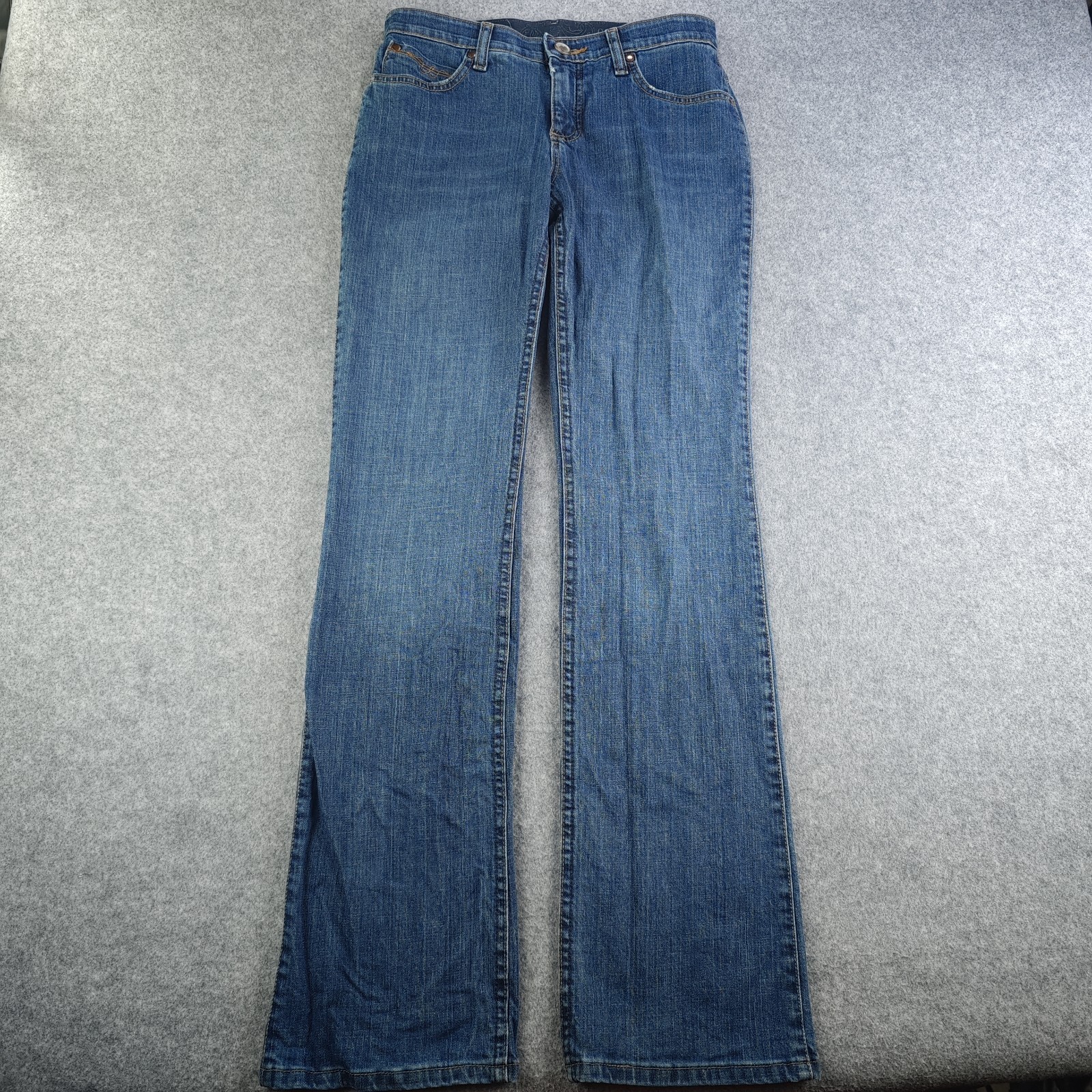 Wrangler Q Baby Bootcut Jeans Women\'s 28x34 Blue Low Rise Denim