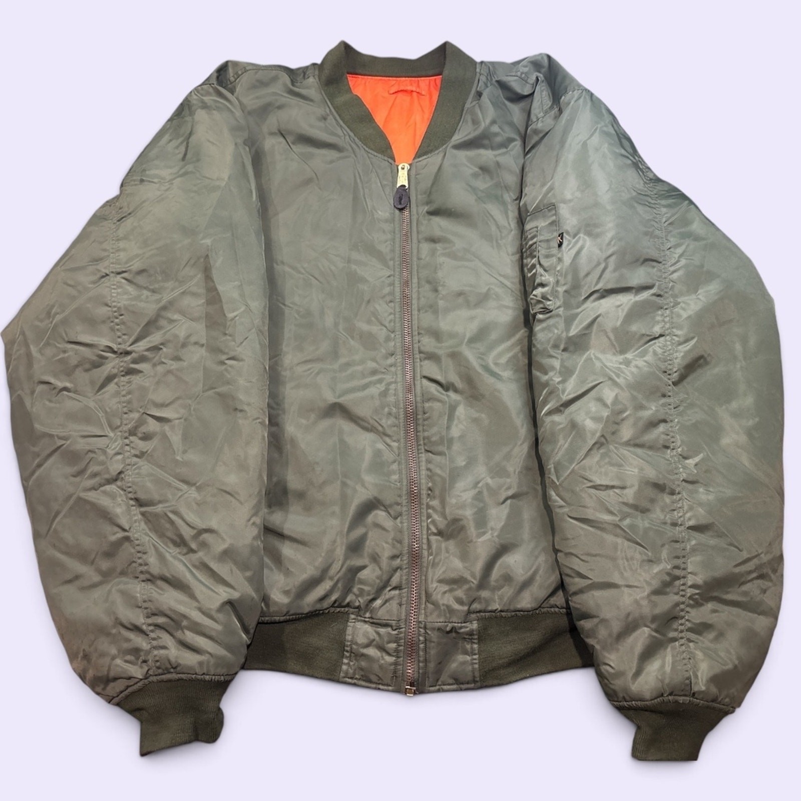 Vintage 90s Rothco Ultra Force MA-1 Flight Bomber Jacket 7XL Made in Korea