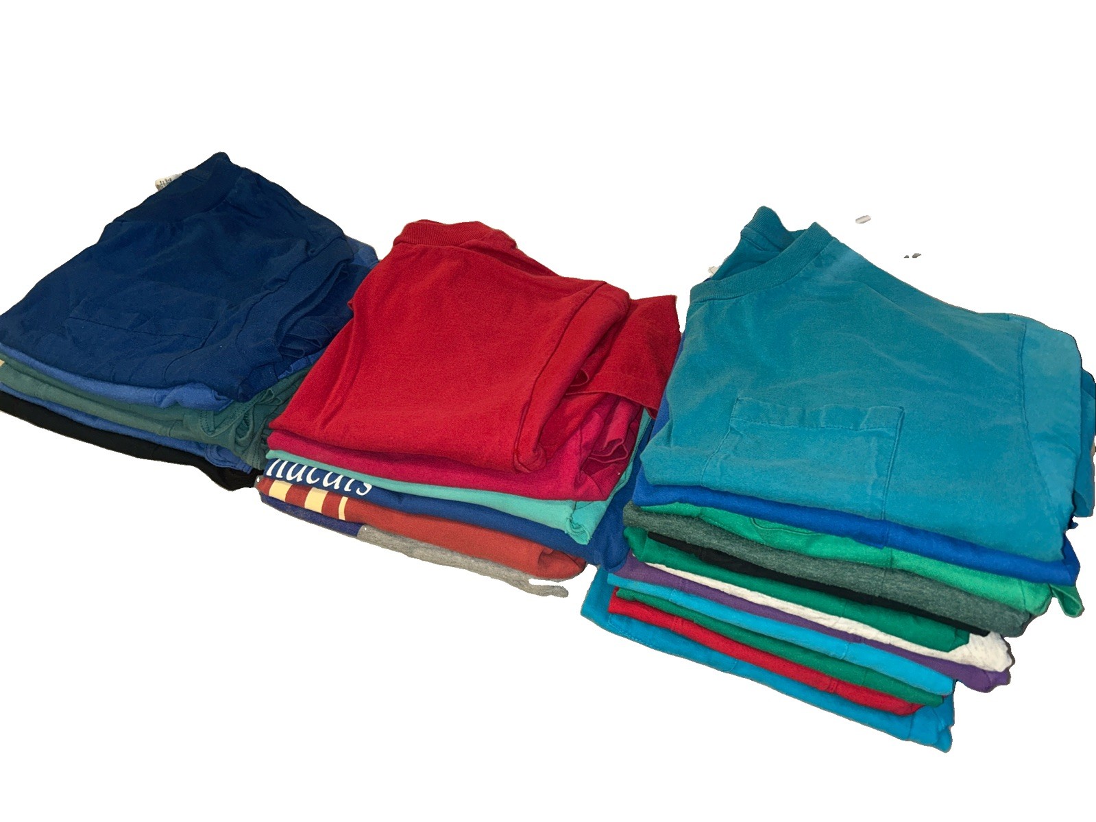 Lot Of 20 Vintage Single Stitch Pocket 80s-90s Blank T-shirt Tees Med Large Kids