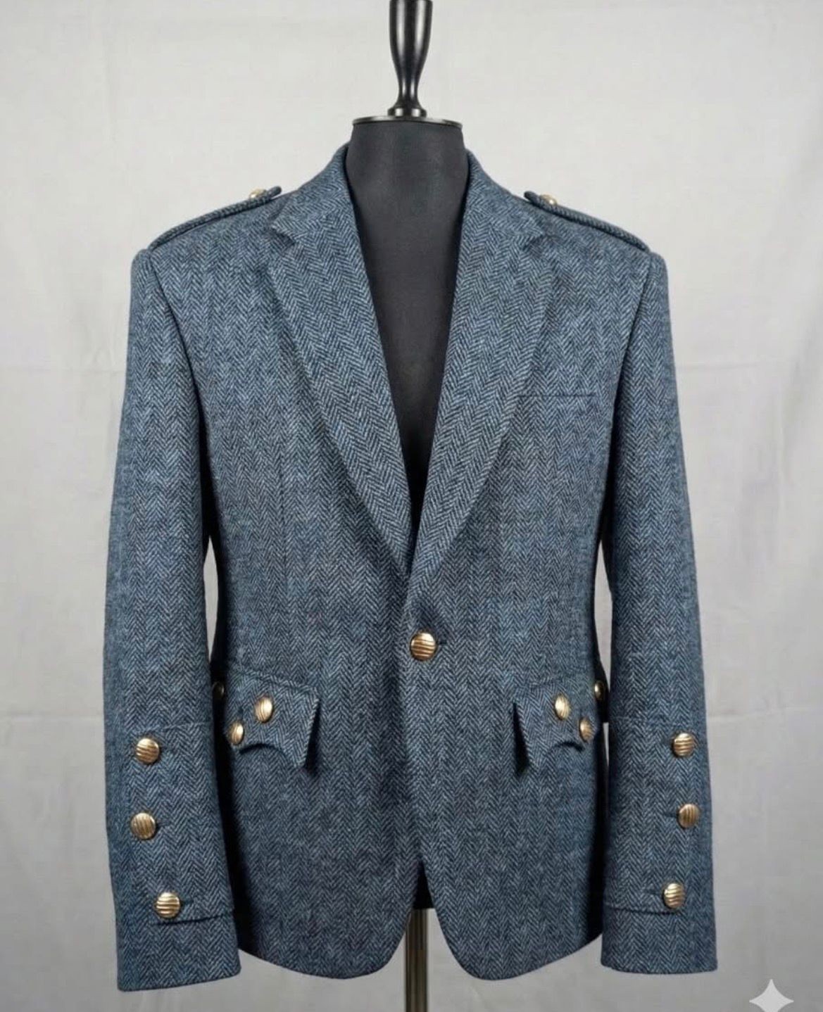 Scottish Men’s Argyle Jacket  Tweed Highland Scottish Wedding Kilt Jacket