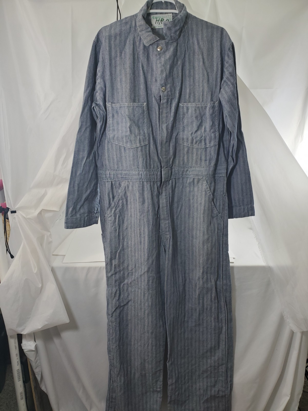 Vintage Stone Cutter Universal Overall Co Coveralls 42 Herringbone Twill