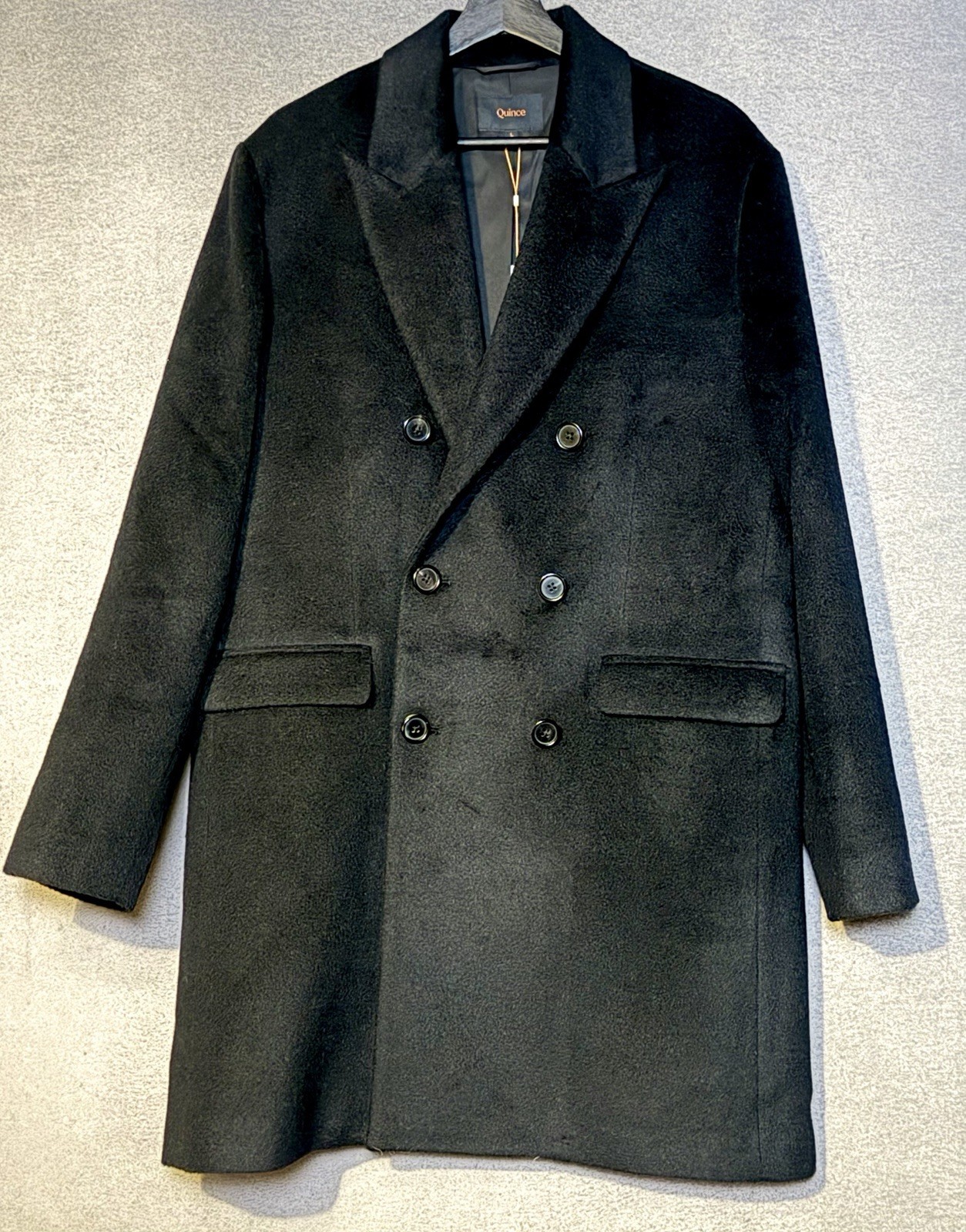 NWT- Quince Men’s Double-breasted Camel hair Coat