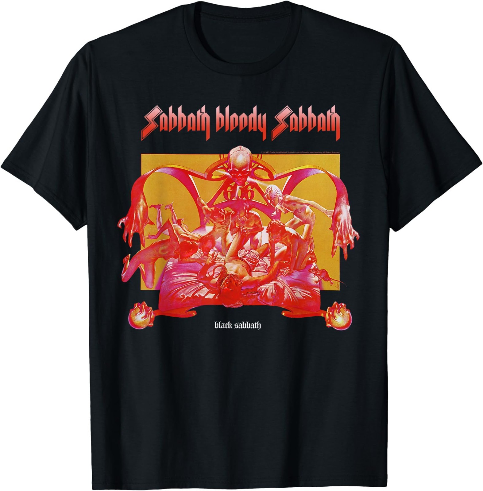 Black Sabbath Official Sabbath Bloody Sabbath Bright T-Shirt