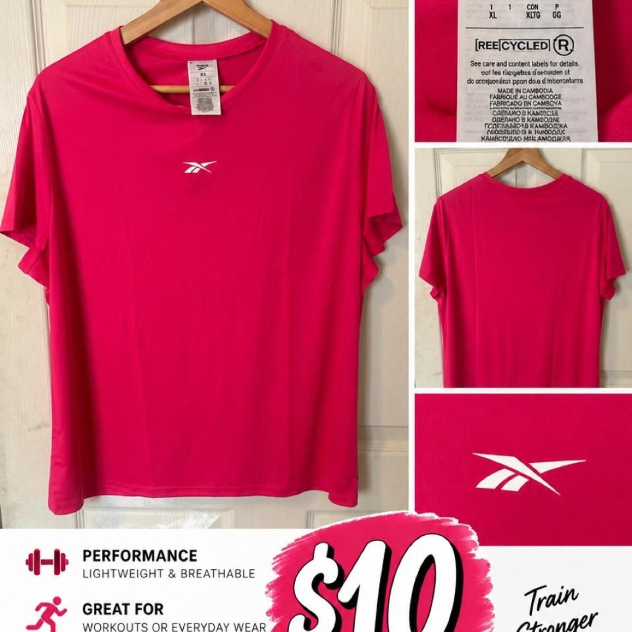 #Reebok #pink tech tee