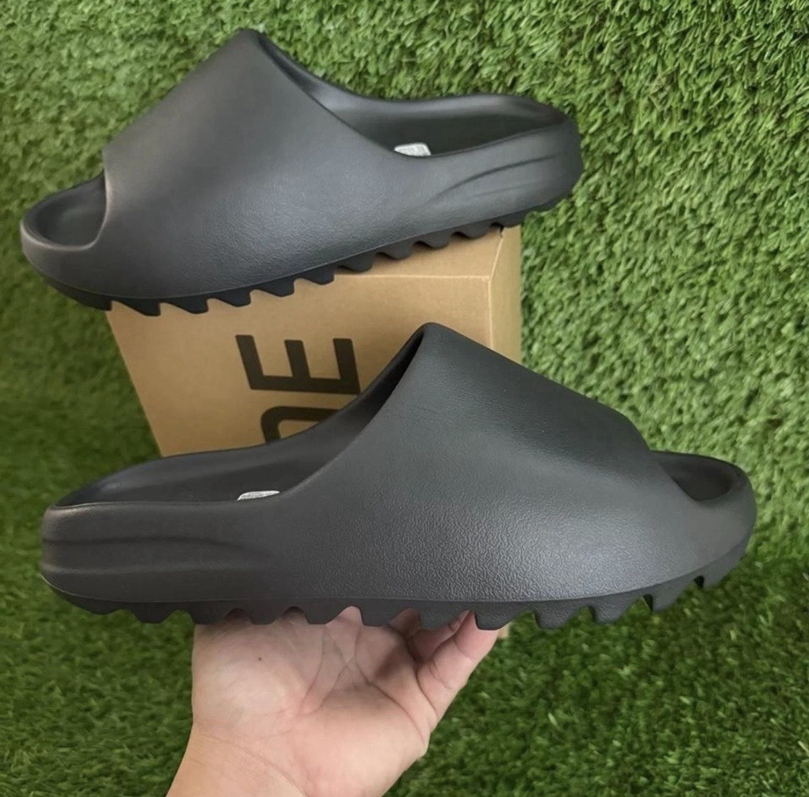 Adidas Yeezy Slide Onyx Sizes 5-12 (100% Authentic) HQ6448
