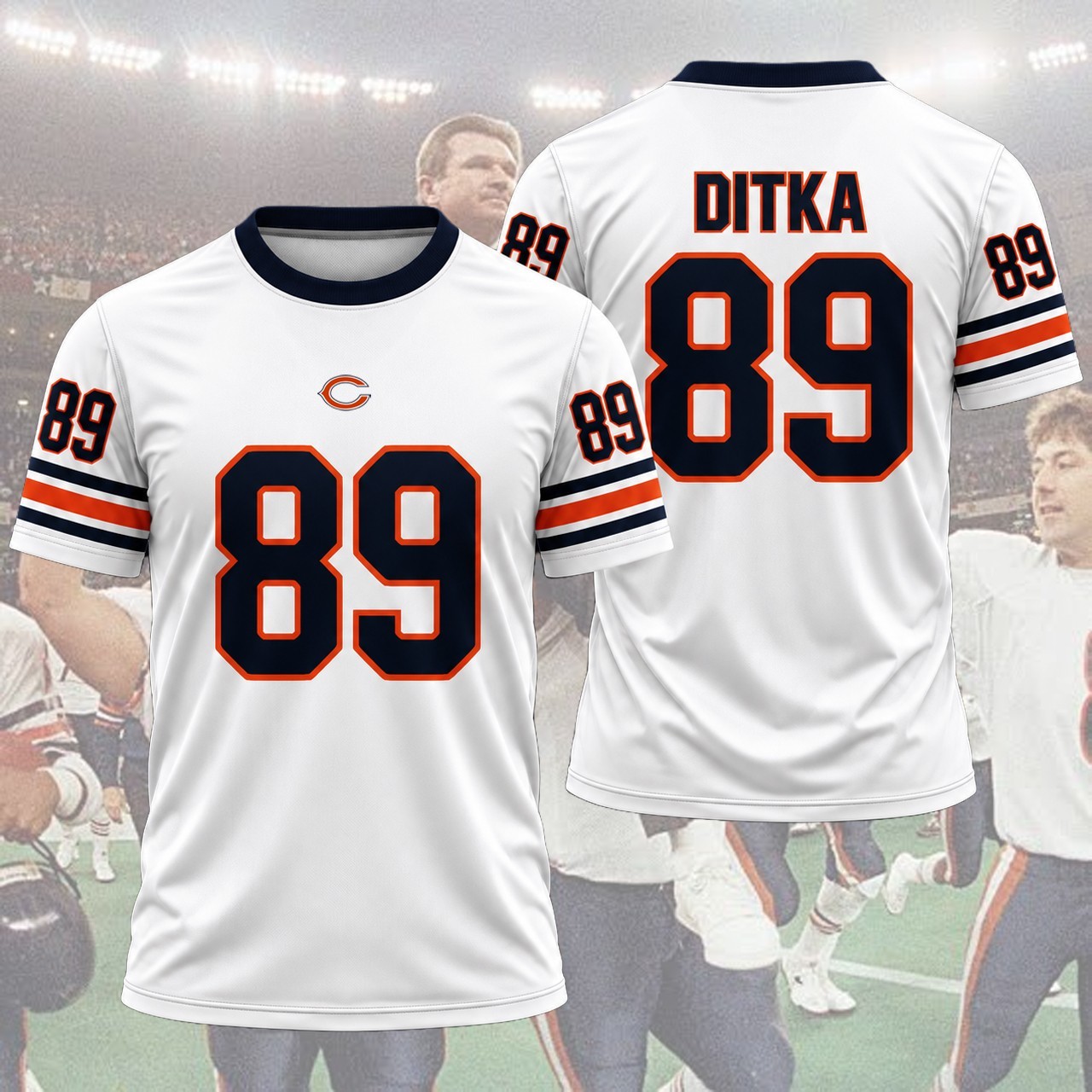 🔥RIP Mike Ditka #89 Chicago Coach Name & Number Memmorial Gift Fans