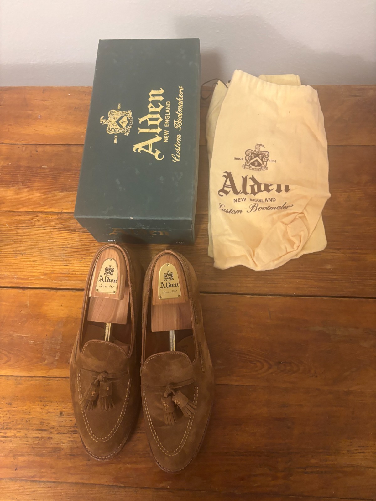 mens alden tassel loafers 9 1/2D