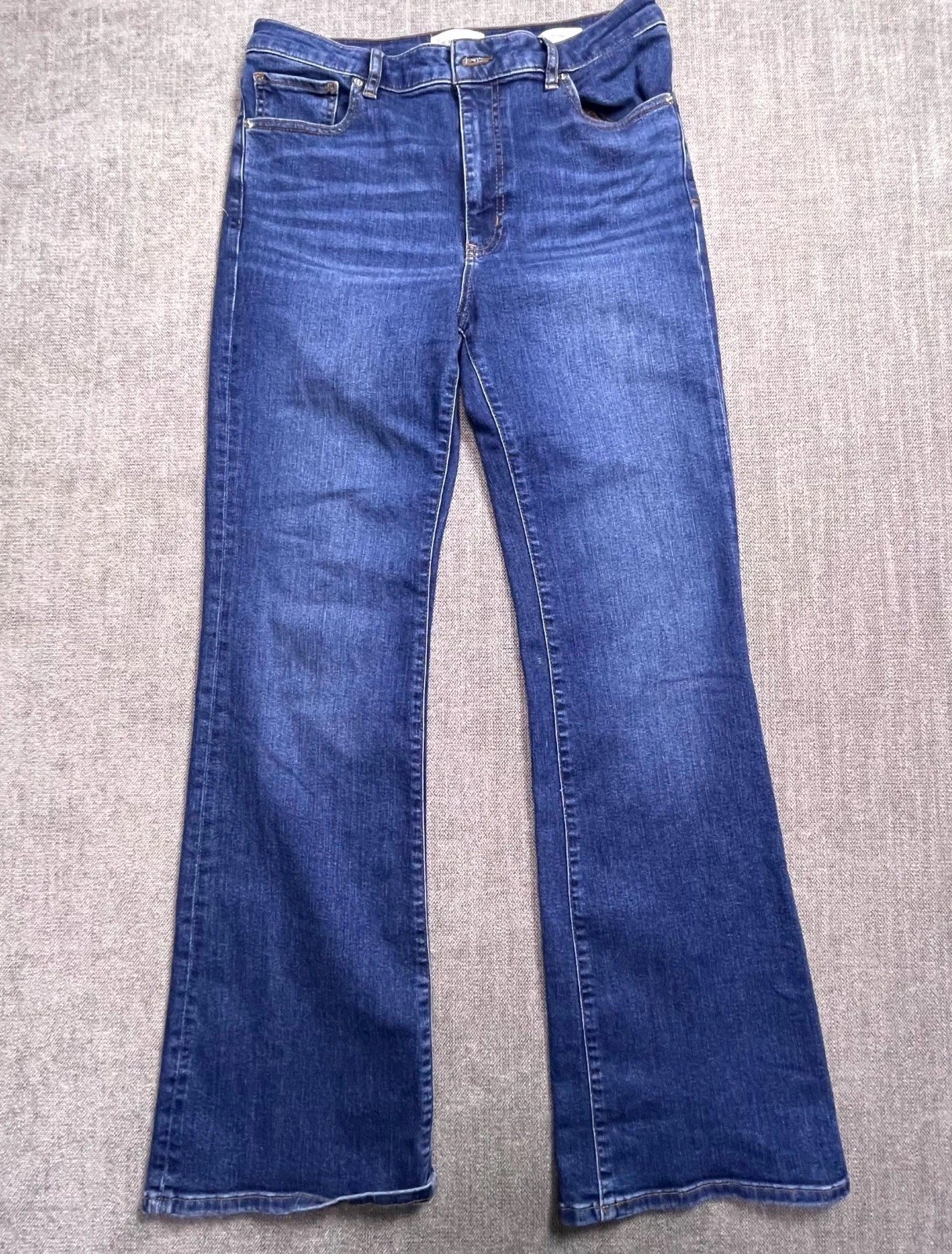 Frame The Reboot Bootcut Jeans Womens 30 Blue Denim Cotton High Rise Pockets