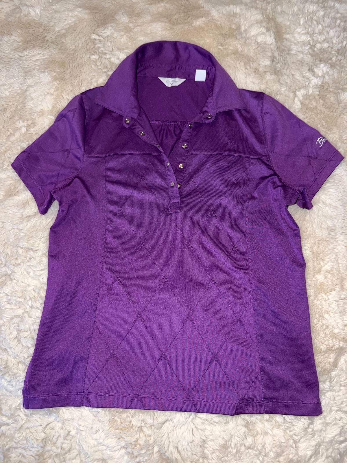 Callaway Women’s Purple Golf Polo — Medium