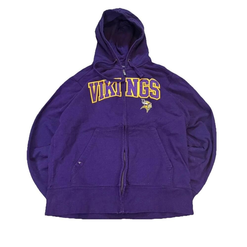Vintage Minnesota Vikings Antigua Full Zip Up Jacket Mens Large Streetwear